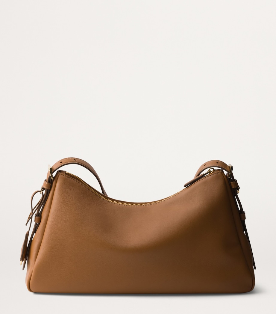 Large Calf Leather Aimée Shoulder Bag F03BH Image 3