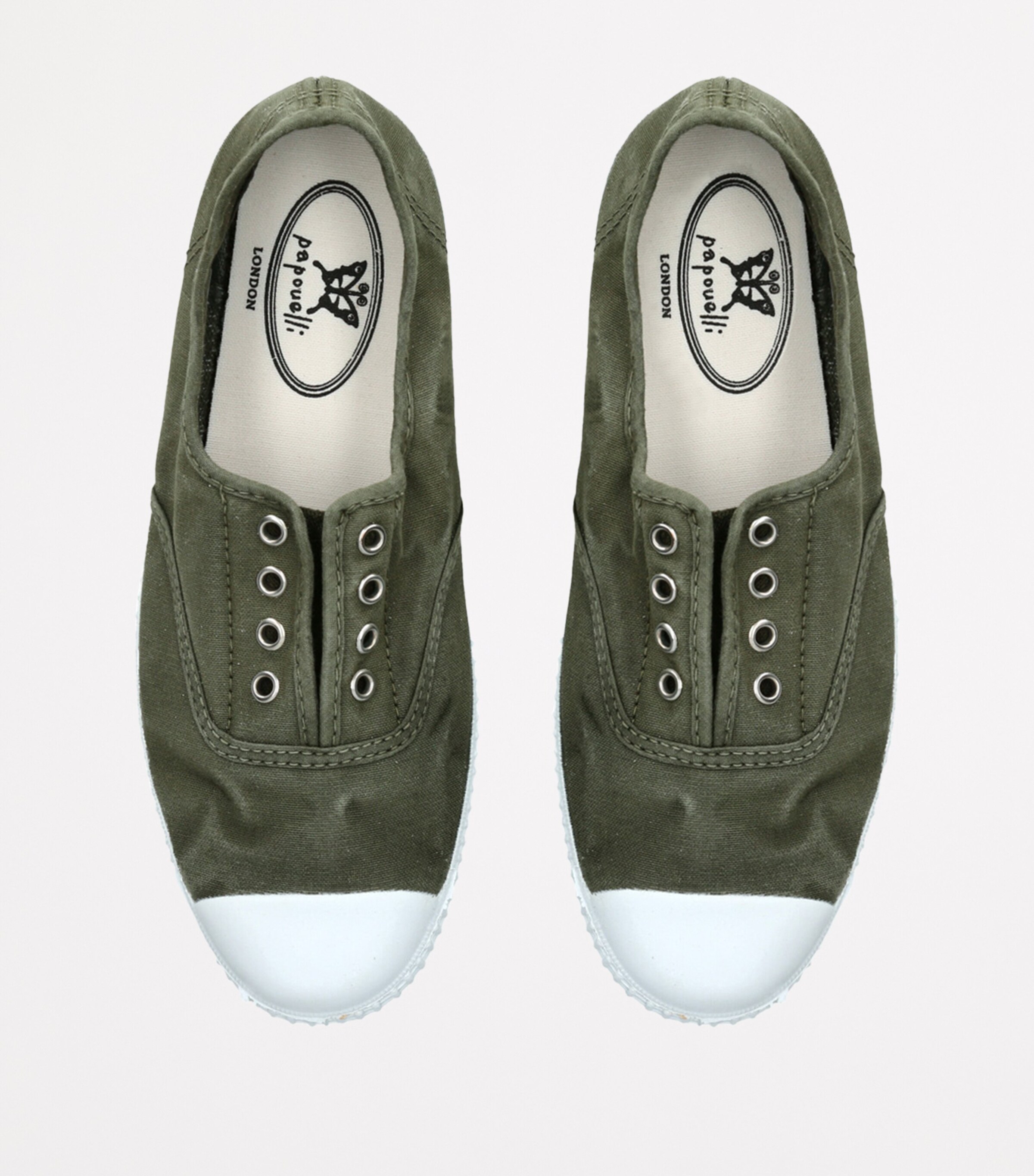 Organic Canvas Darcie Slip-On Sneakers KHAKI Image 4