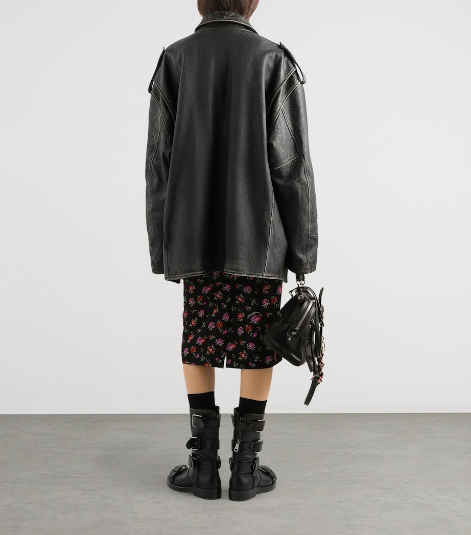 Stretch-Silk Floral Midi Skirt HN5XSANEMONI Image 3