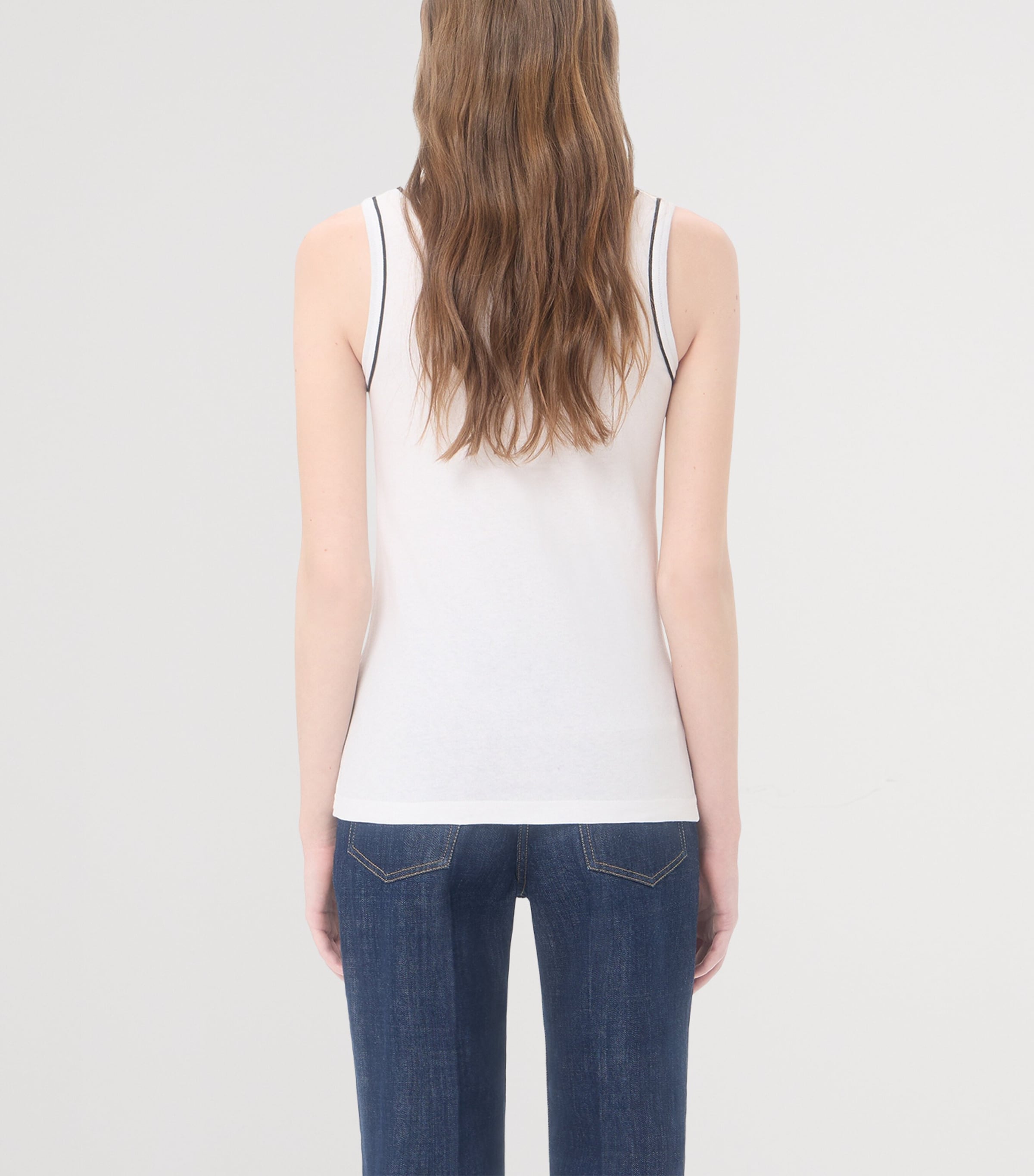 Valentino Womens Cotton VLogo Tank Top Image 5