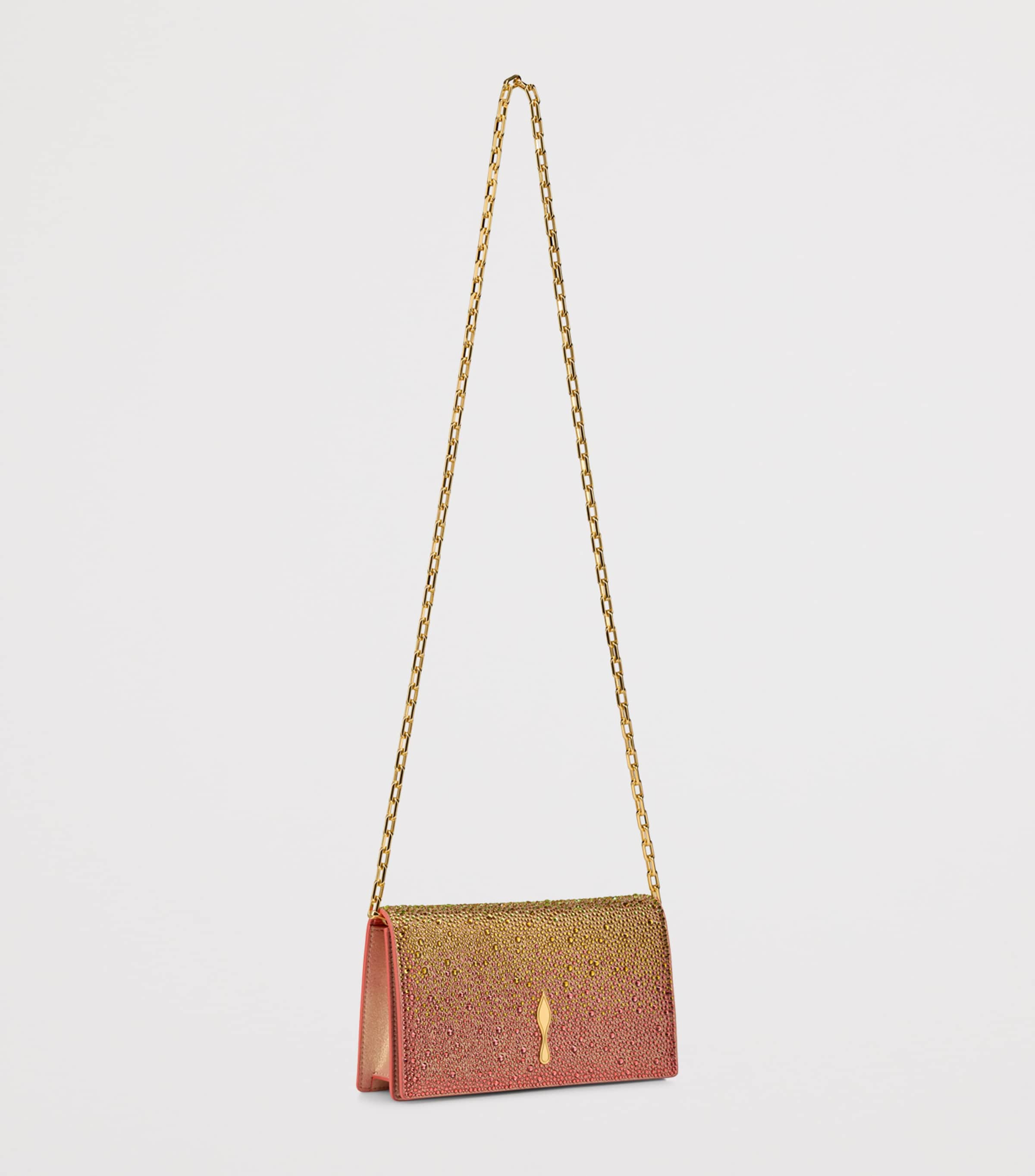 Christian Louboutin Bettina Strass Leather Clutch Bag Image 4
