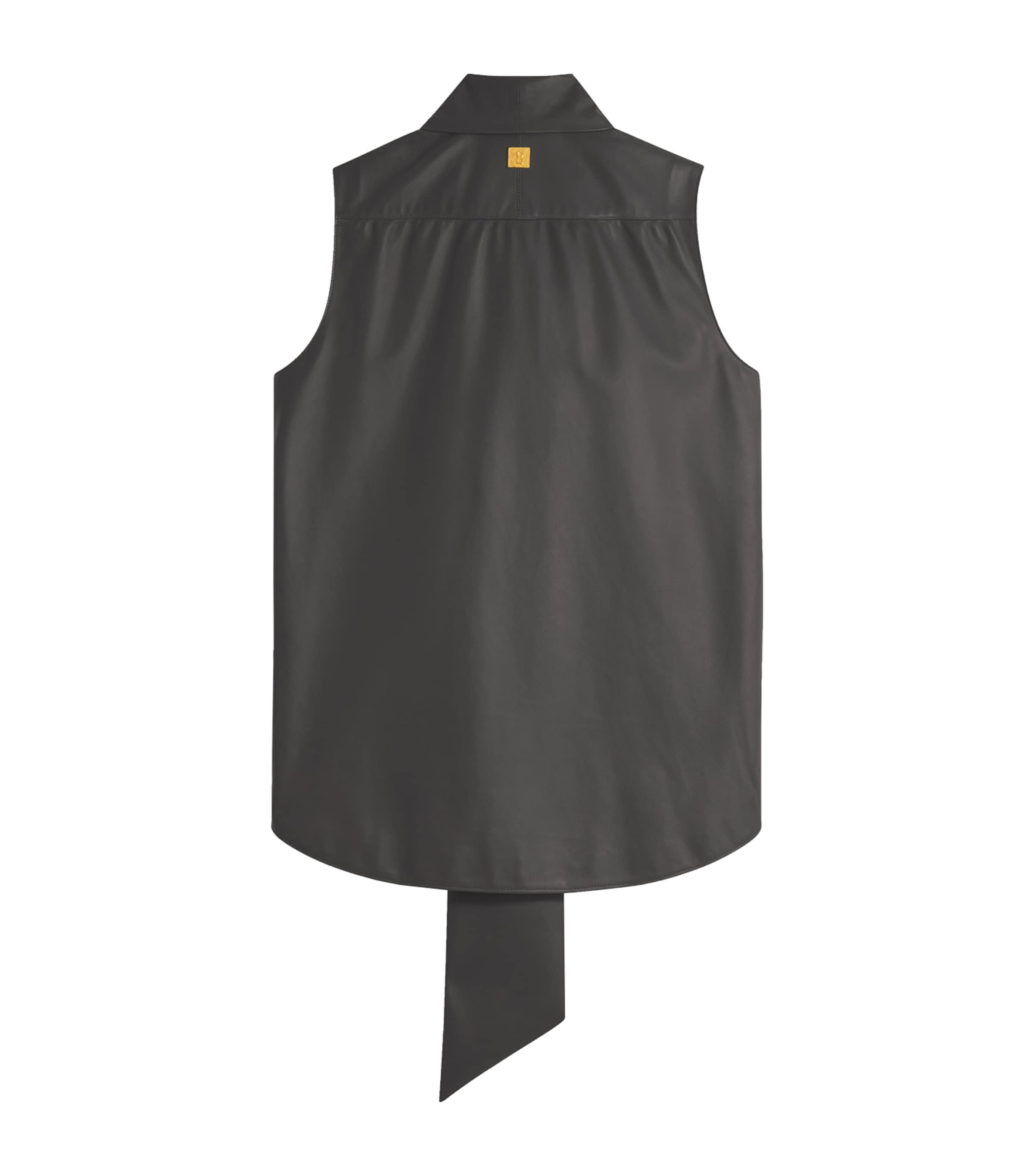 Leather Lavallière Top 999 BLACK Image 5