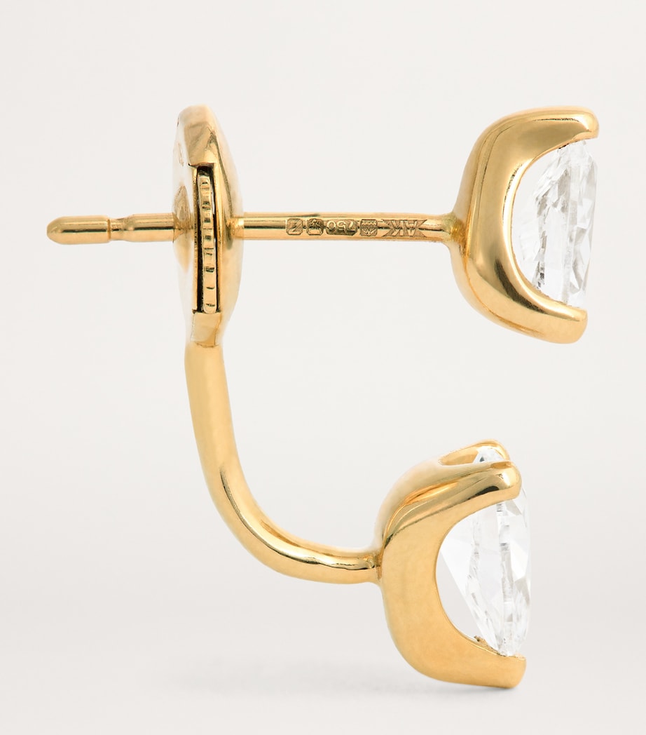Yellow Gold and Diamond Orbit Single Earring YELLOW GOLD Image 4