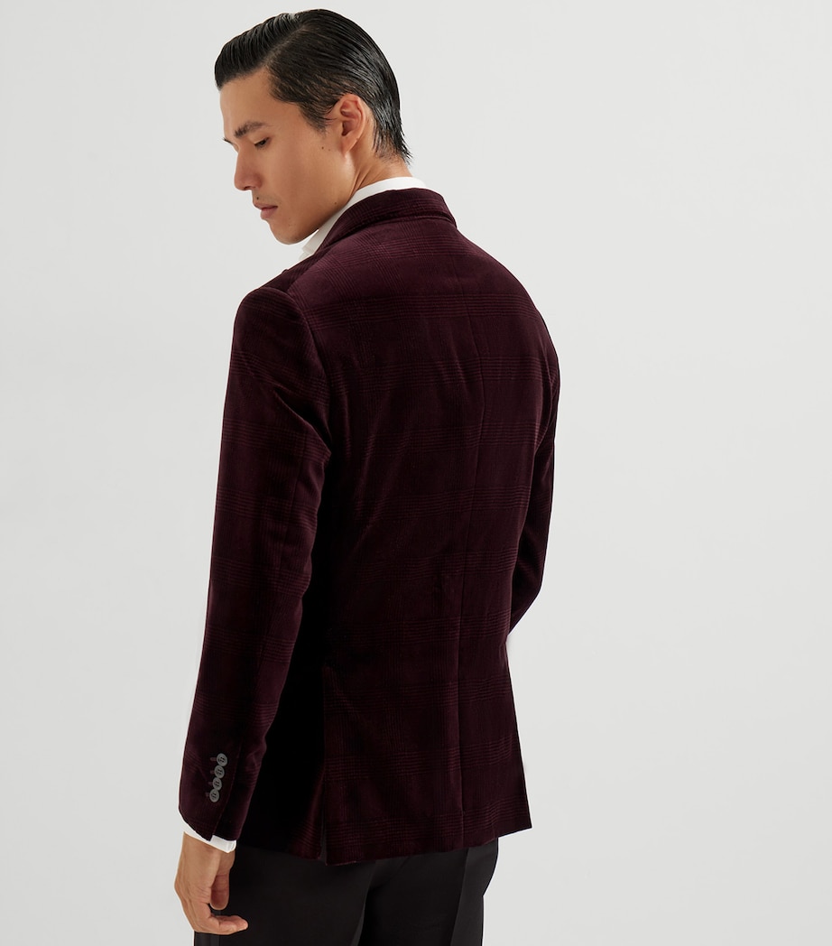 Velvet Single-Breasted Blazer C056 Image 5