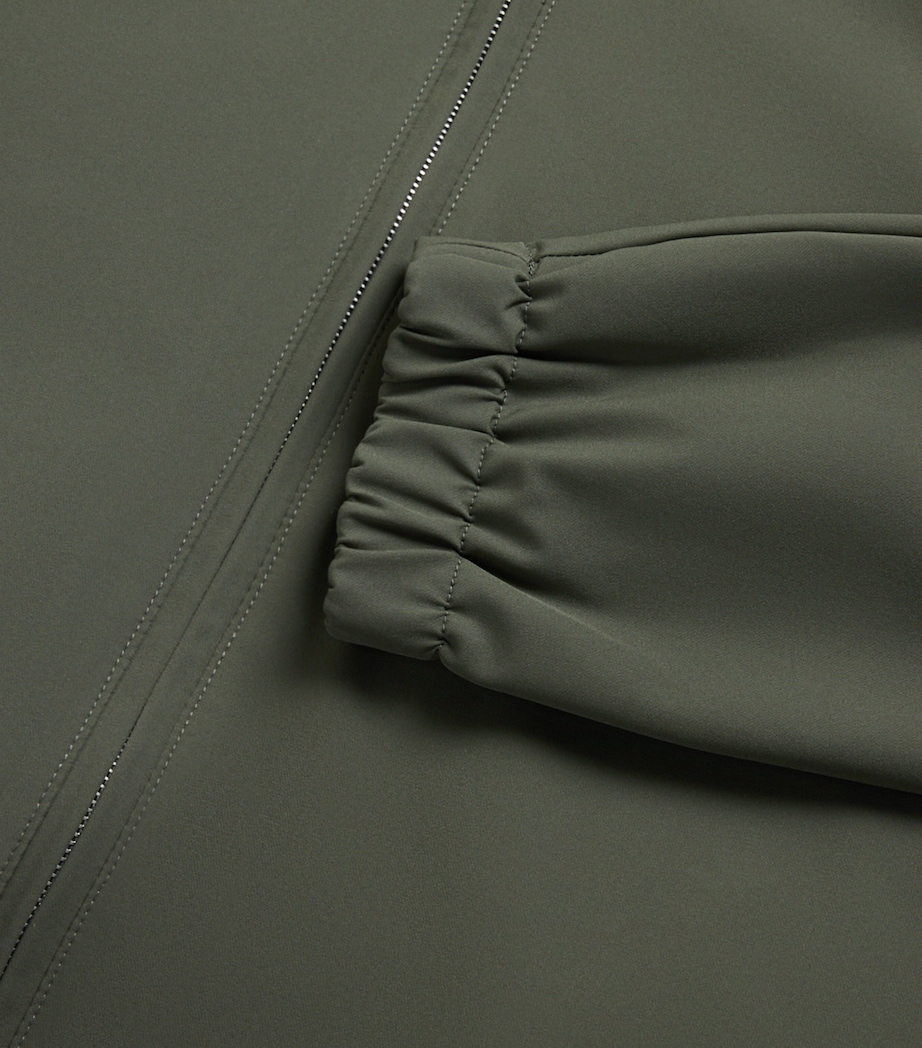 Marco Pescarolo Mens Wool-Cashmere Reversible Bomber Jacket Green Image 2
