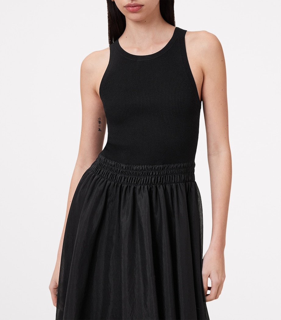 AllSaints Womens Zenia Maxi Dress Black Image 5