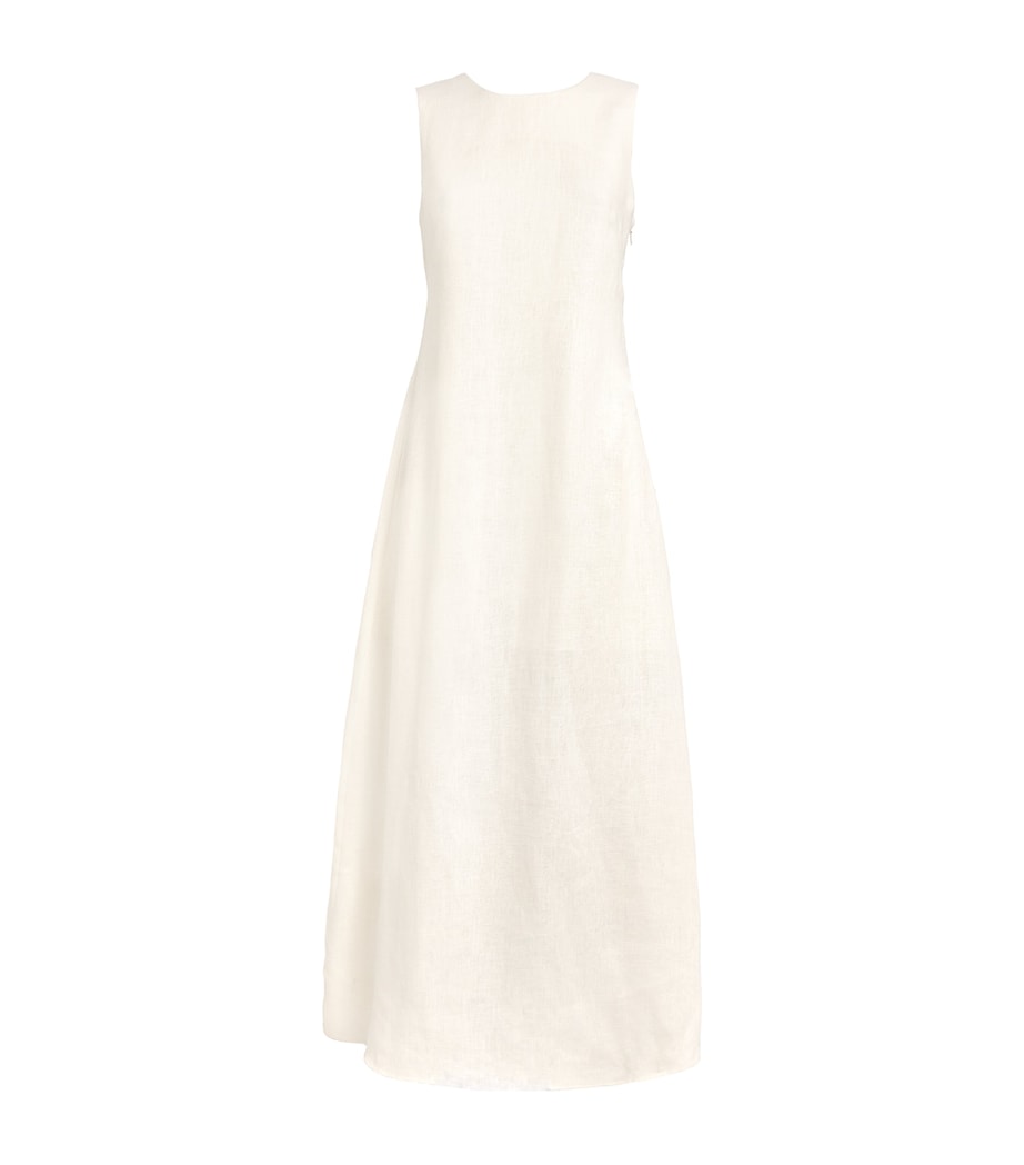 Linen Matilda Maxi Dress CREAM Image 1