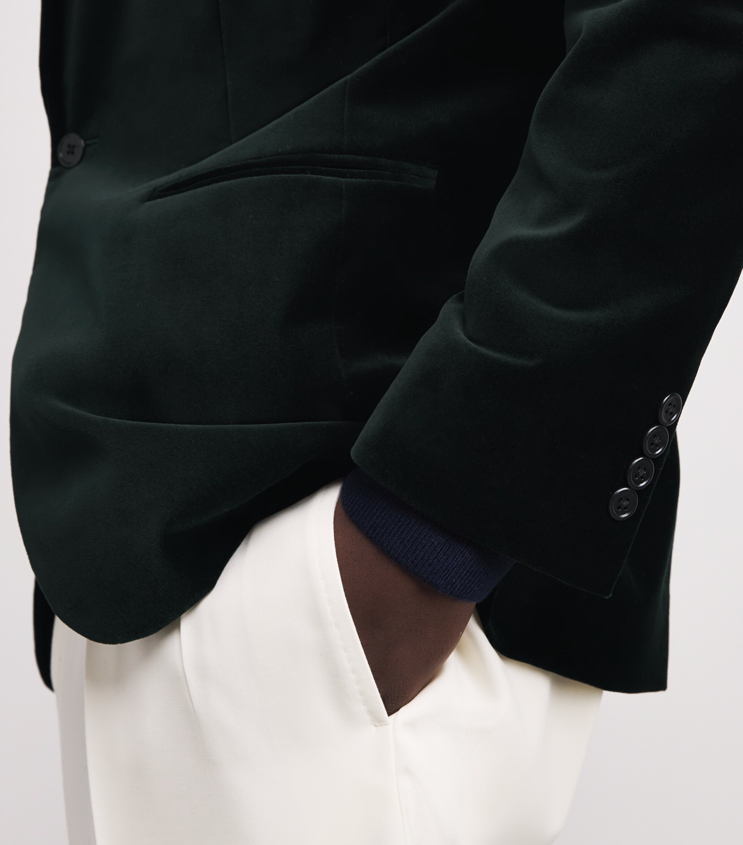 Velvet Blazer GREEN Image 7