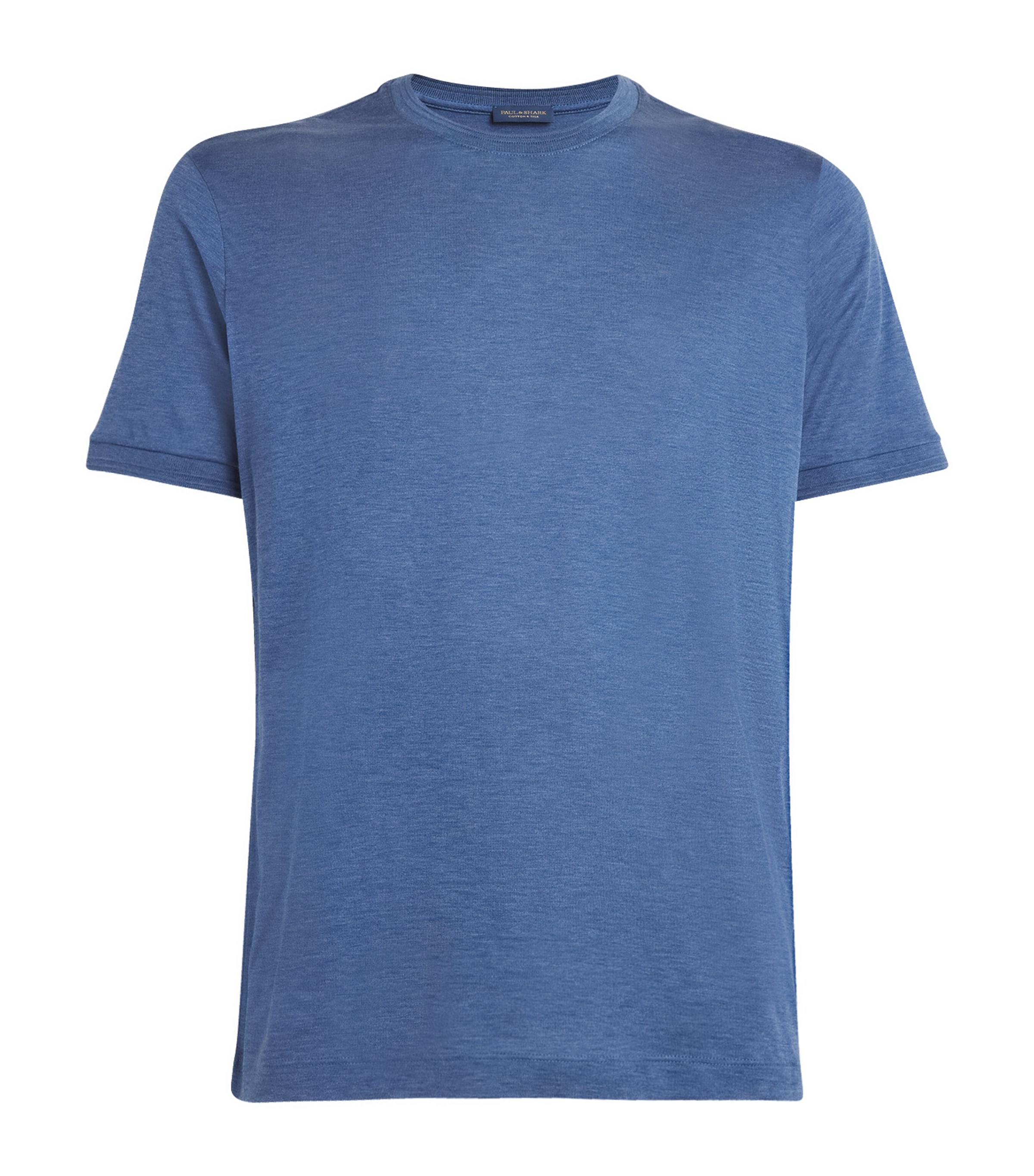 Shop Paul & Shark Silk-cotton T-shirt In Blue