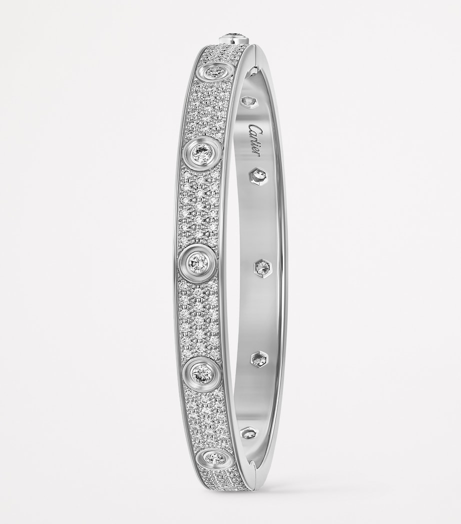 White Gold and Diamond LOVE Bracelet WHITE GOLD Image 11