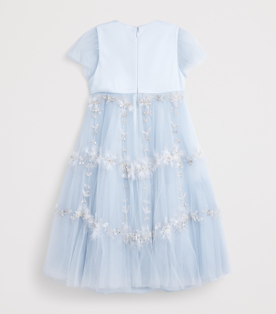 Embellished Tulle Dress (2-14 Years) BLUE Image 2