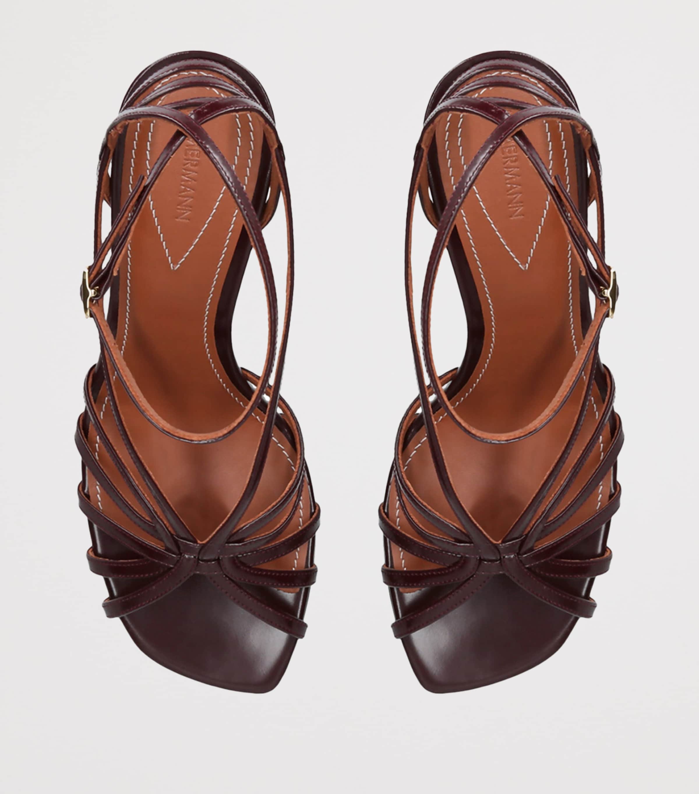 Aura Wedge Sandals 85 RED/DARK Image 4