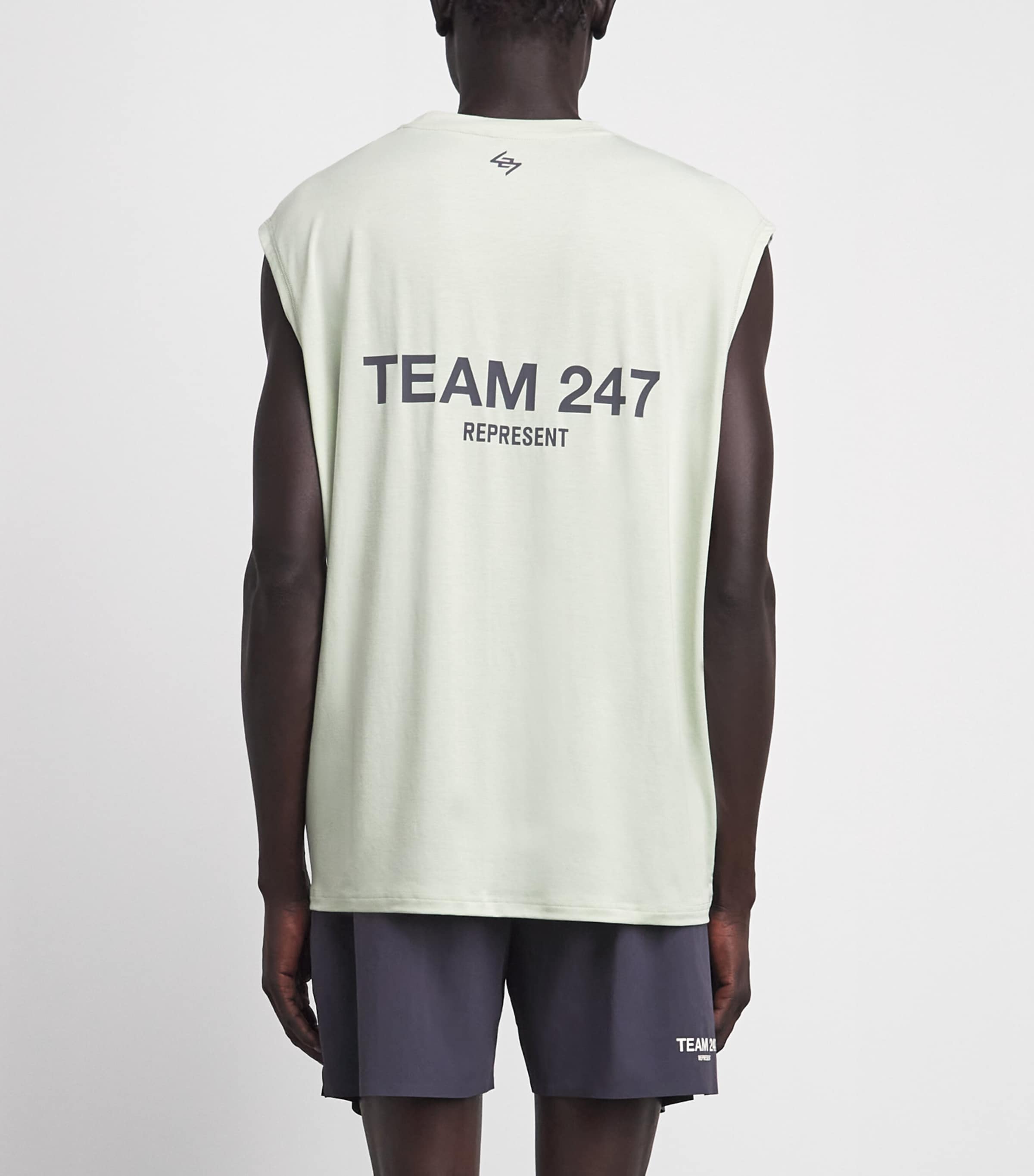 Represent 247 Mens Team Tank Top Fern/graphene Image 5