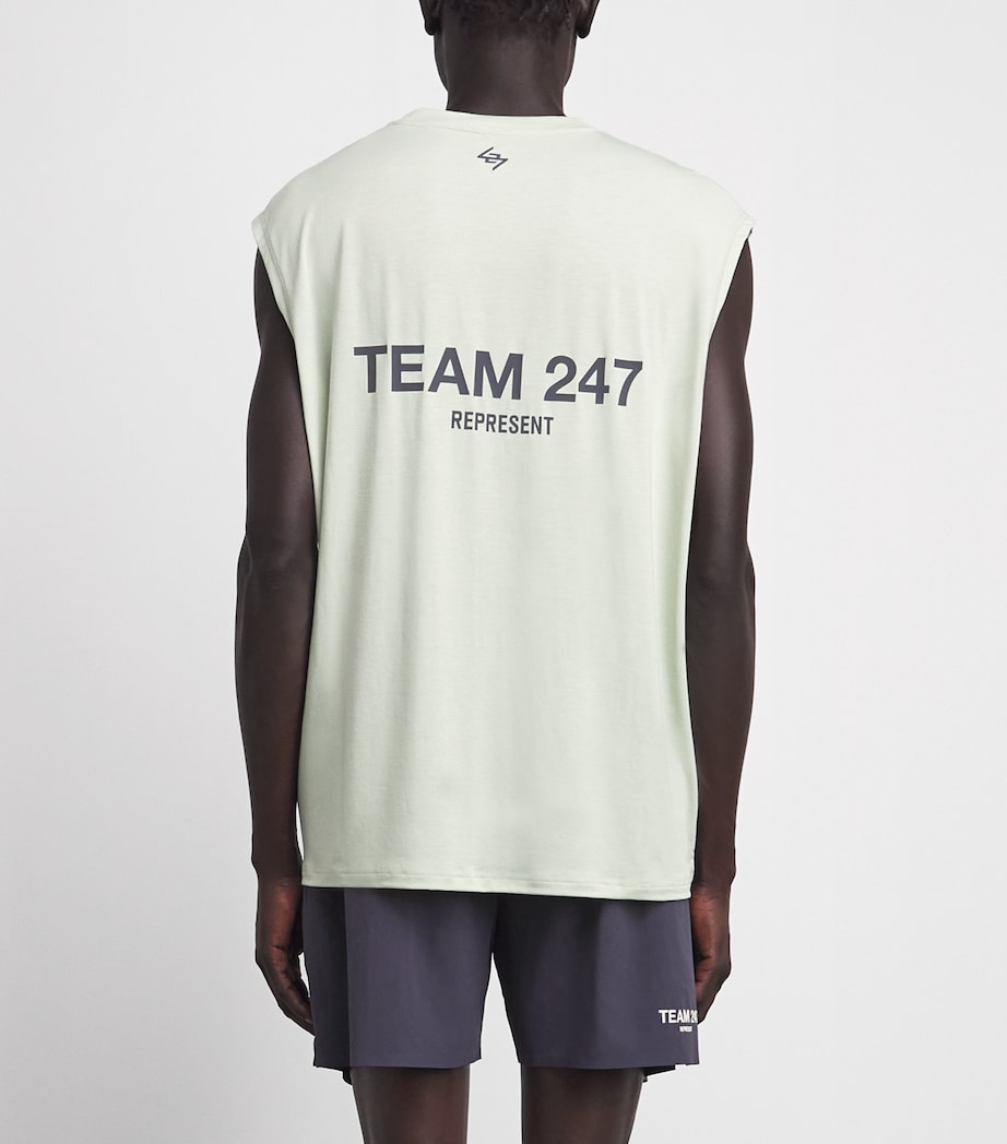 Represent 247 Mens Team Tank Top Fern/graphene Image 5
