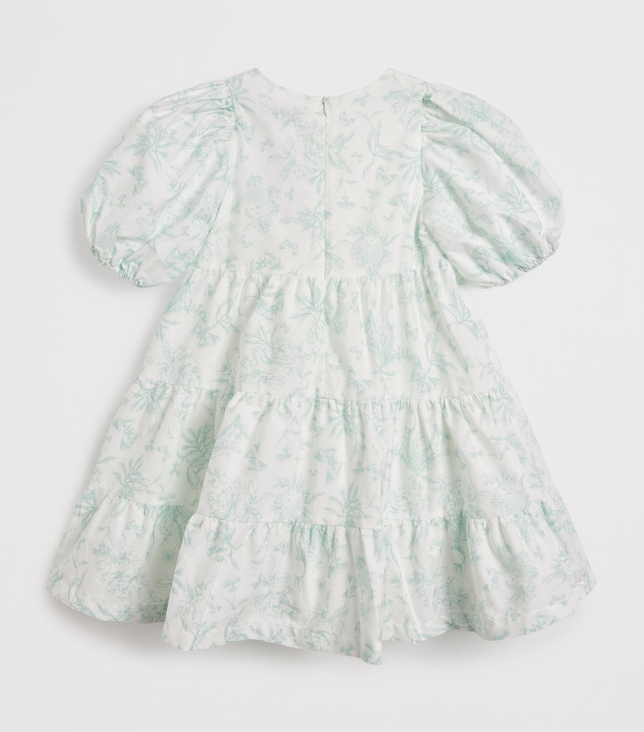 Cotton Toile de Jouy Dress (2-14 Years) 50 VERT D'EAU Image 2