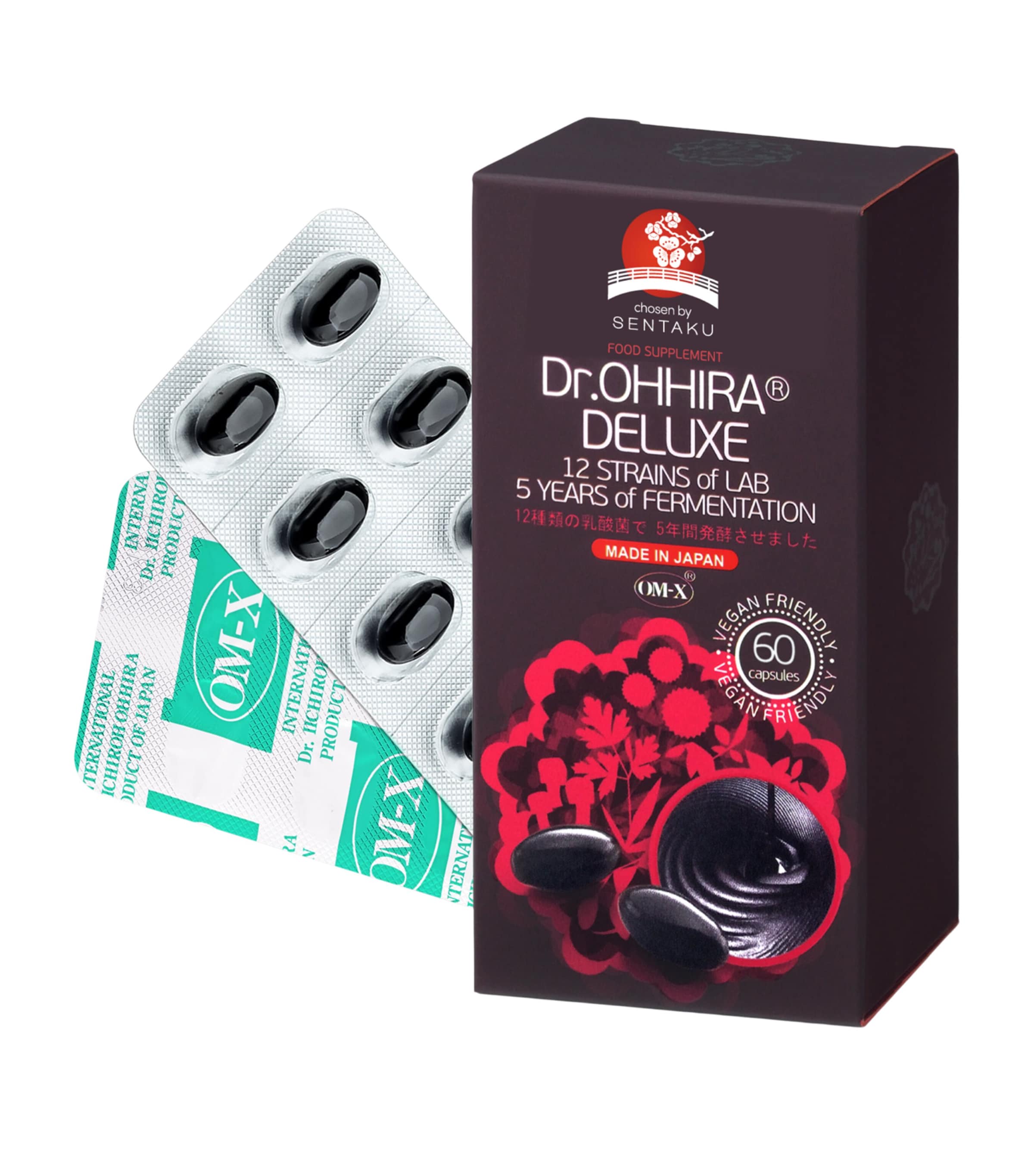 Dr.OHHIRA Dr.OHHIRA DELUXE 12 strains of LAB 5 years of fermentation Vegan (60 Capsules) Image 1