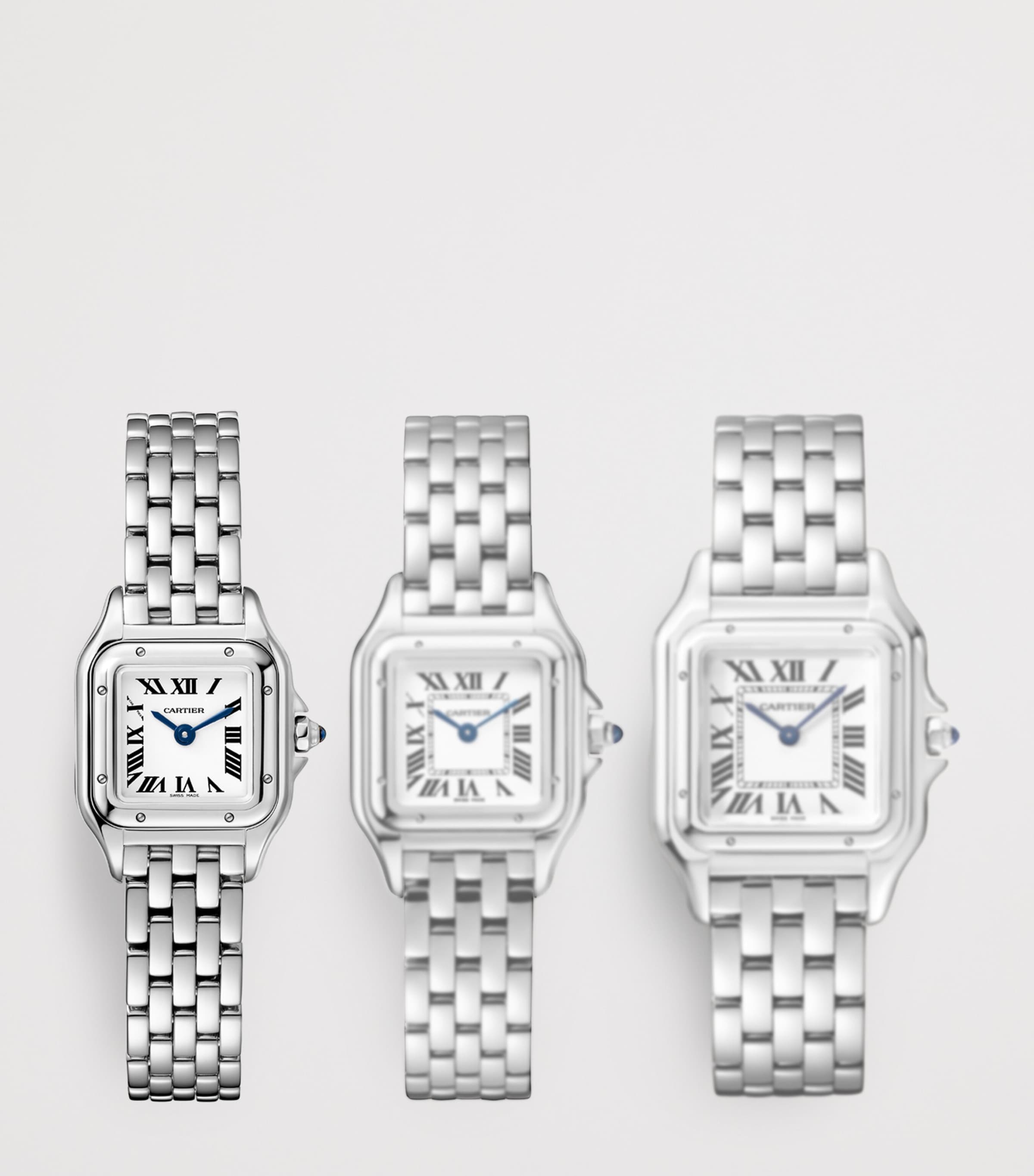 Mini Steel Panthère de Cartier Watch 19mm SILVER Image 6