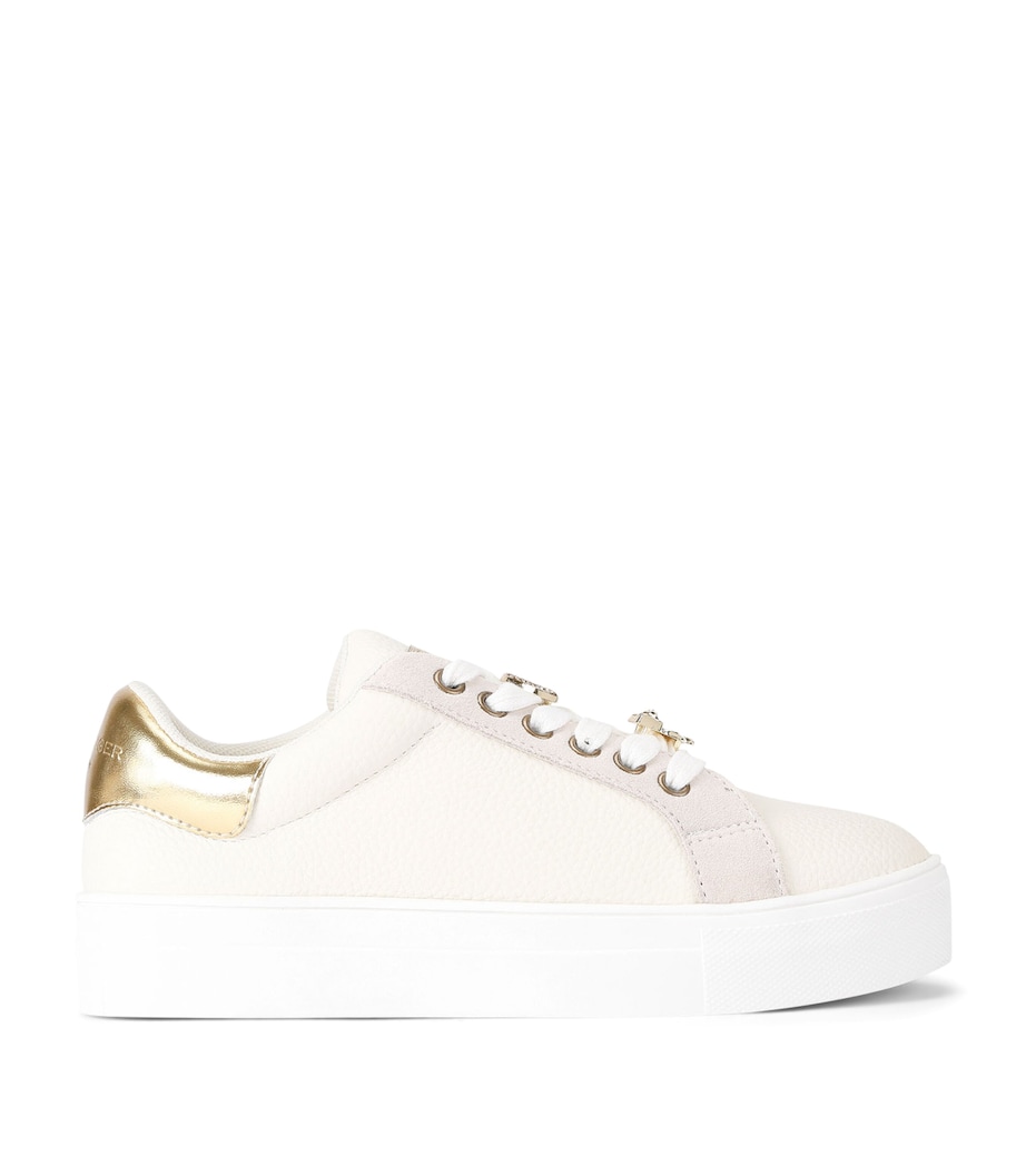 Leather Mini Laney Charm Sneakers GOLD Image 1