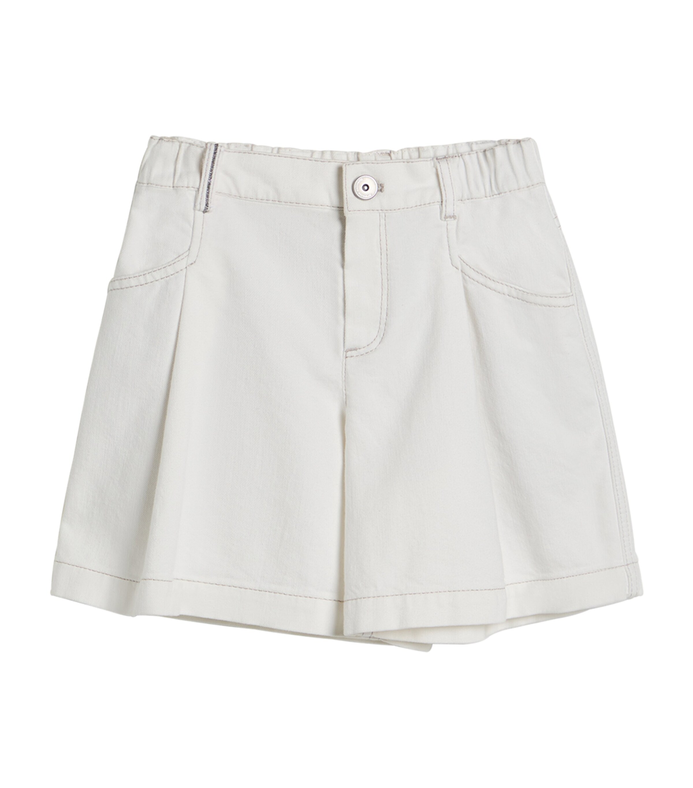 Brunello Cucinelli Pleated Cotton Shorts