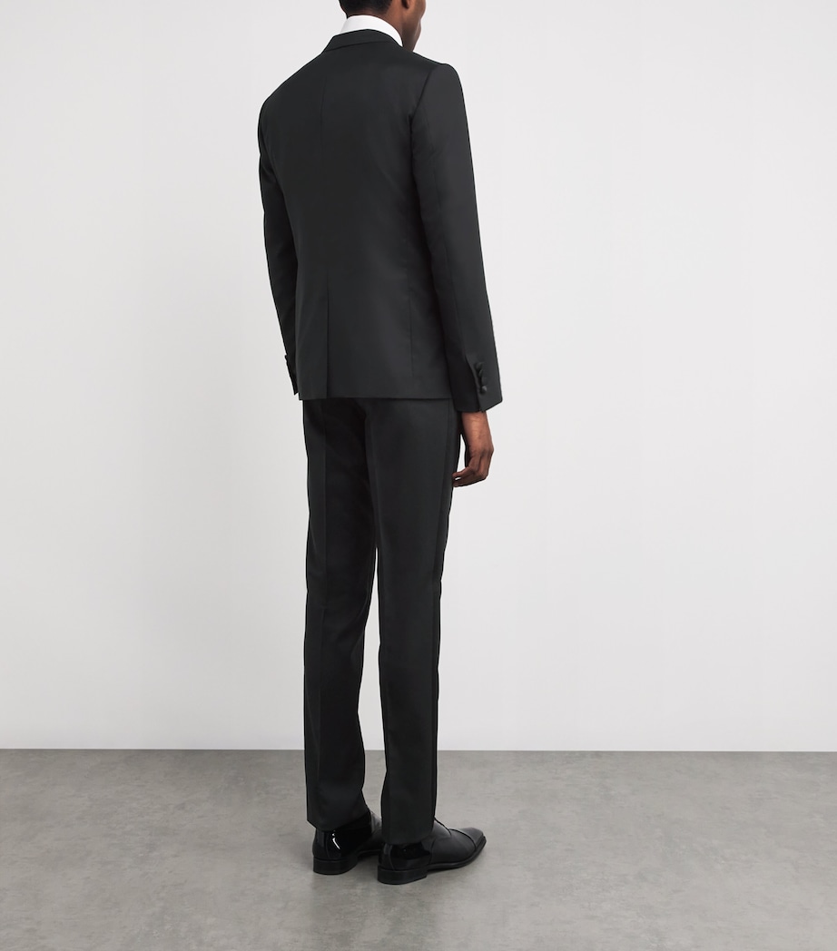 Wool 2-Piece Vicenza Tuxedo Suit 20BLACK Image 3