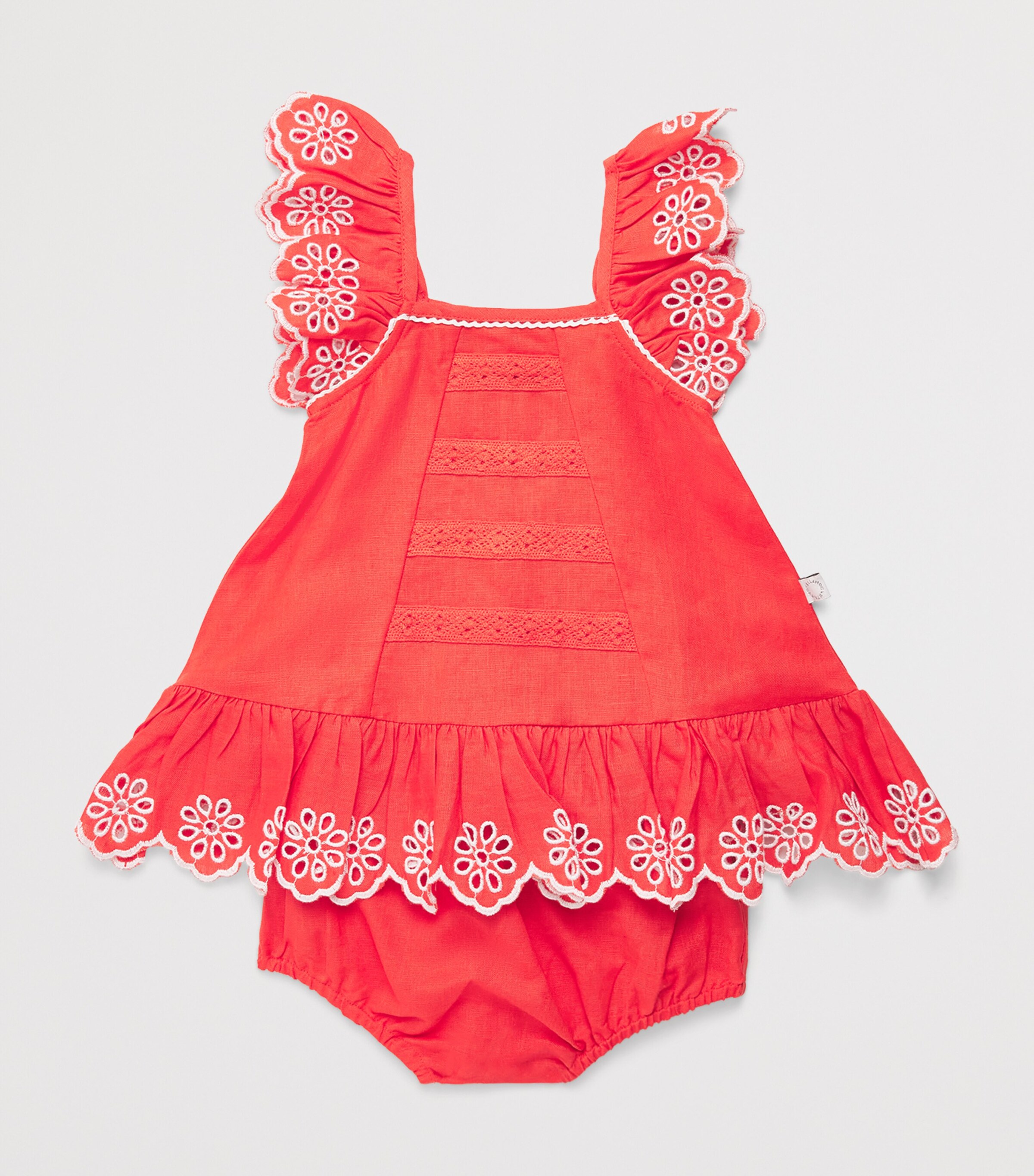 Stella McCartney Kids Broderie Anglaise Dress and Bloomers Set (3-36 Months) Image 3
