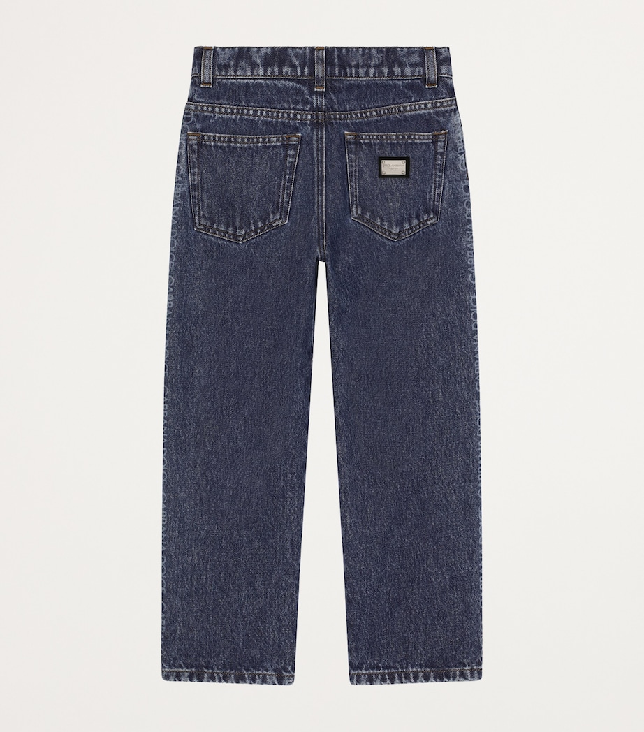 Logo Print Straight Jeans (8-12+ Years) S9000-COMBI Image 2