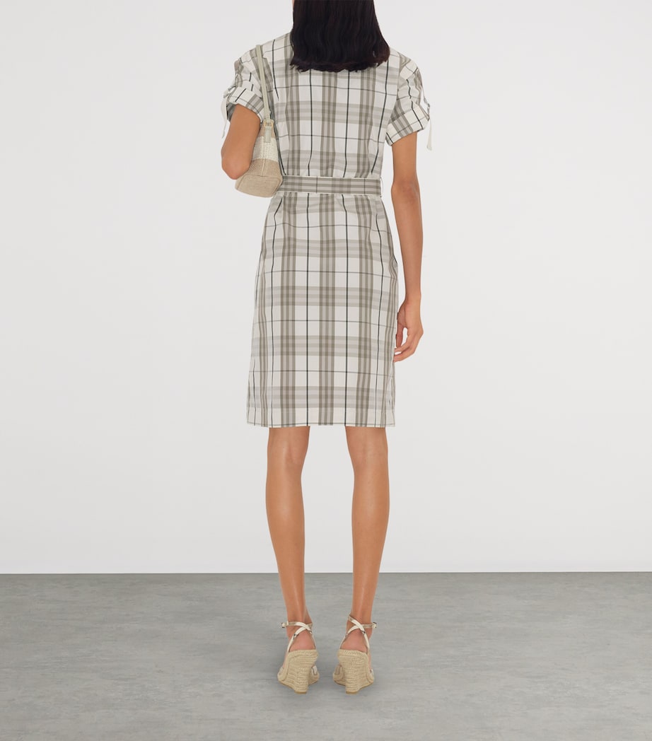 Cotton Check Mini Shirt Dress COTTON IP CHECK Image 3