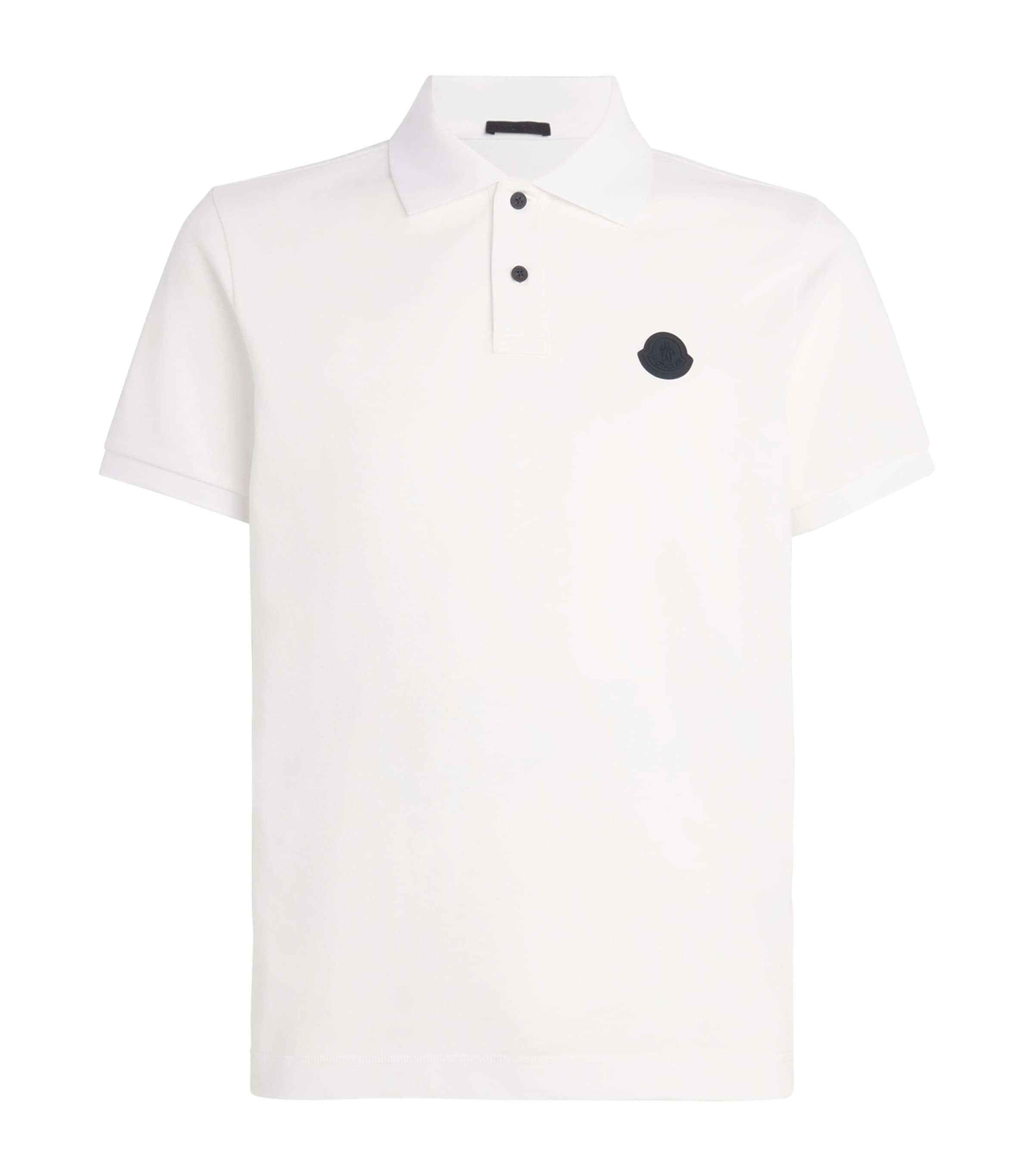 Moncler Classic Cotton Polo T-shirt In White