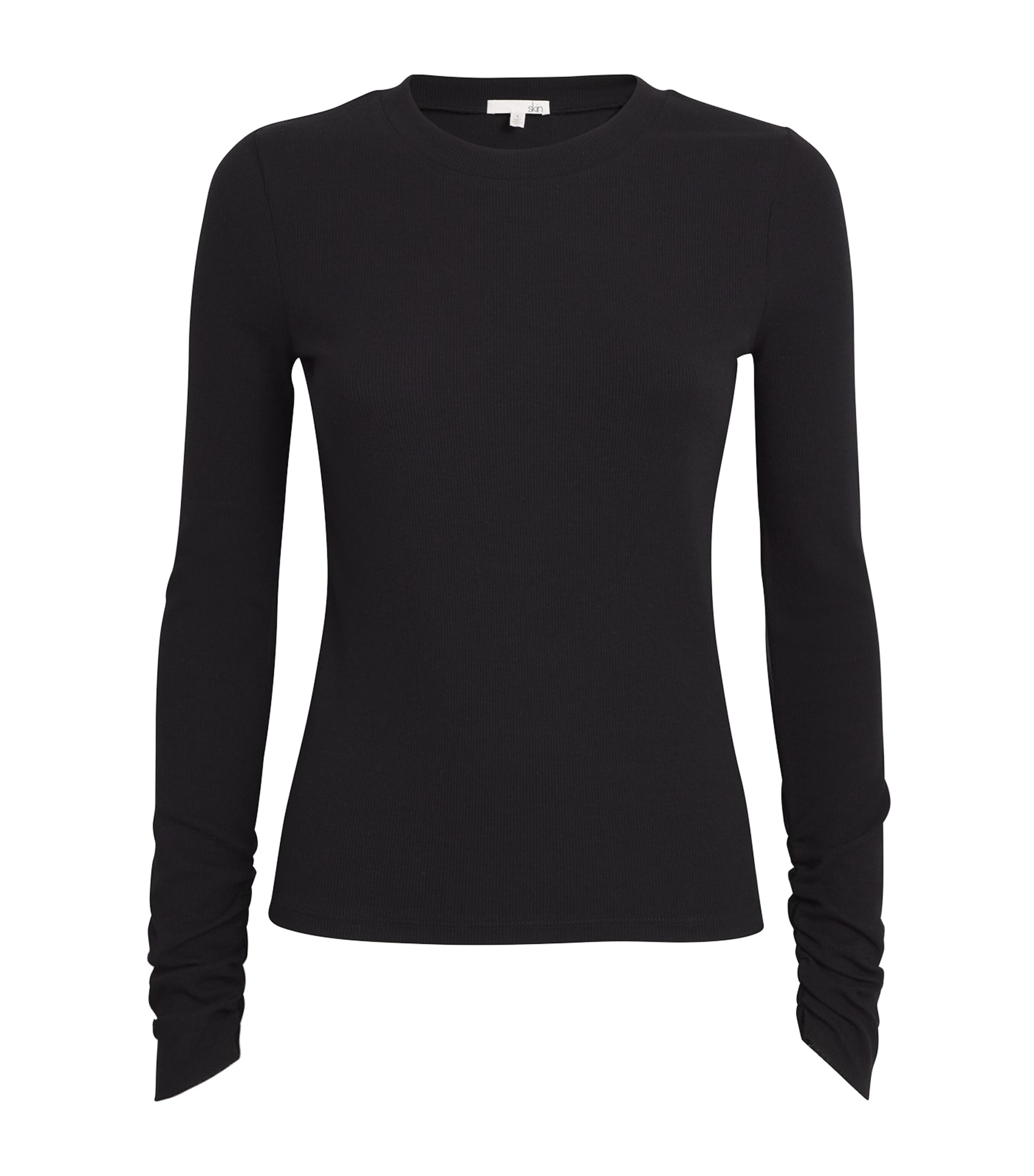 Shop Skin Long-sleeve Nelly T-shirt In Black