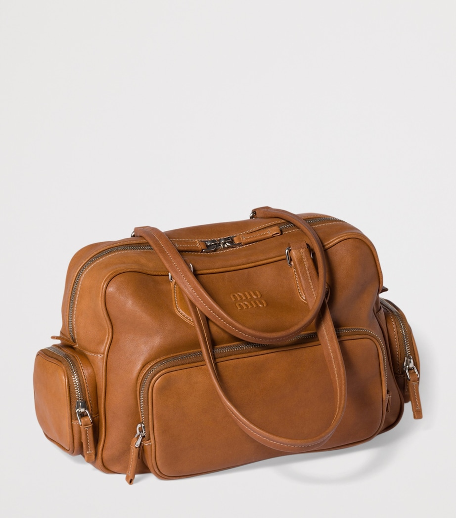 Nappa Leather Top-Handle Bag F098L Image 2