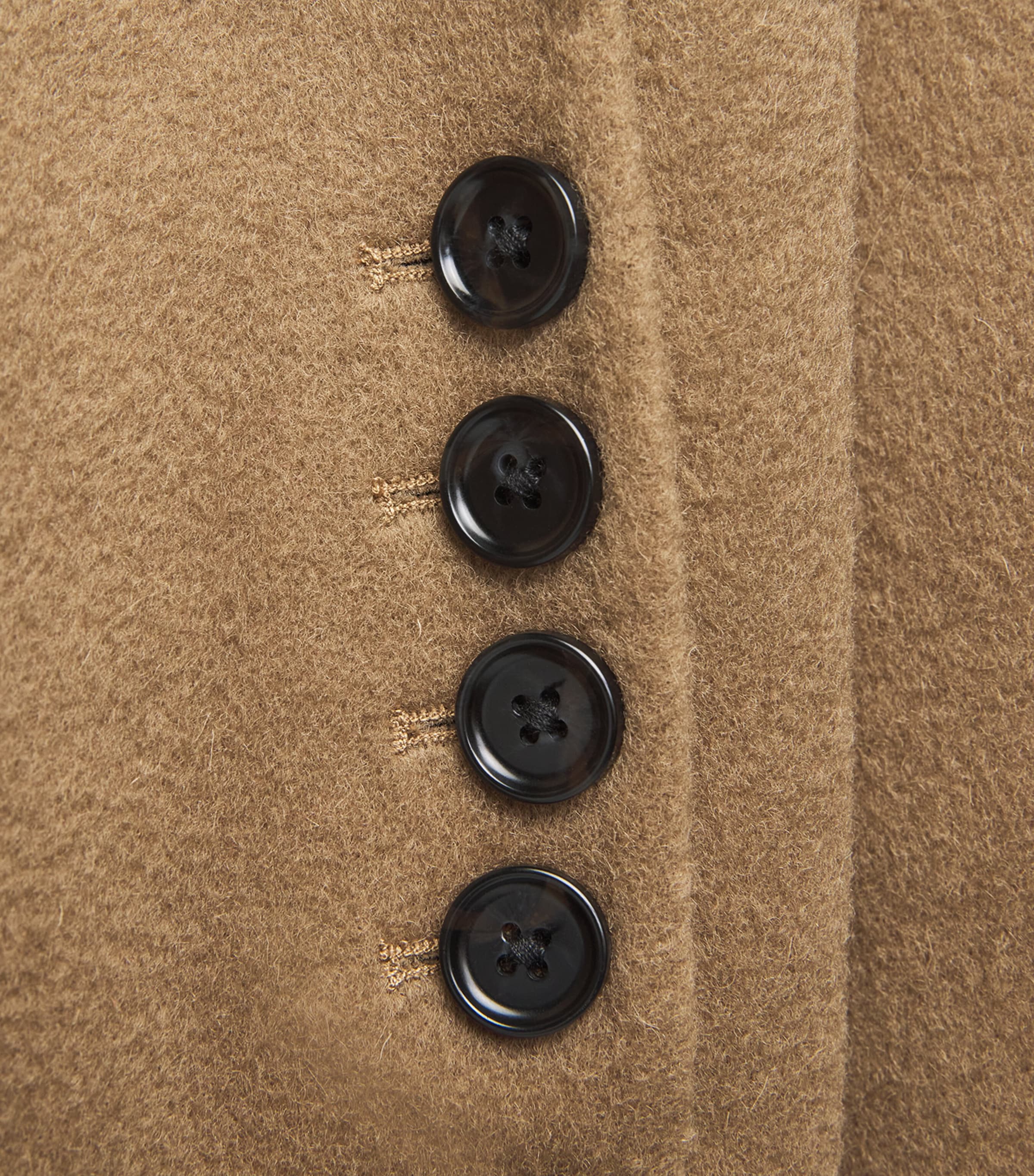 Wool Double-Breasted Deja Coat TAN Image 5