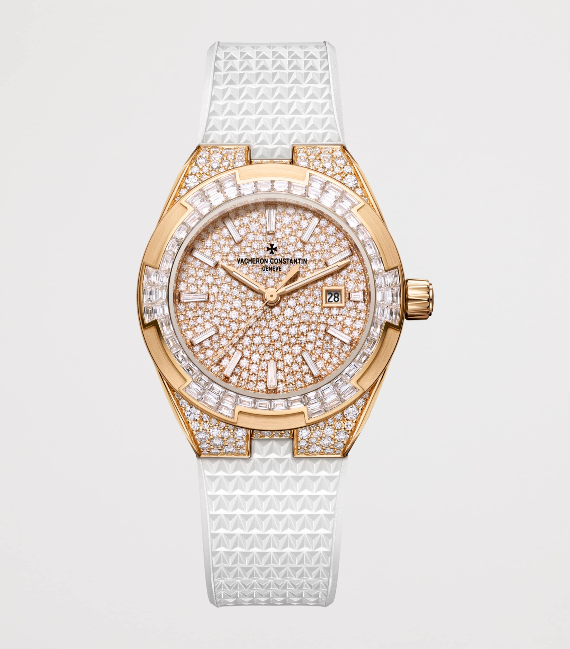 Vacheron Constantin Rose Gold and Diamond Overseas High Jewellery Watch 35mm Pink Gold Image 2