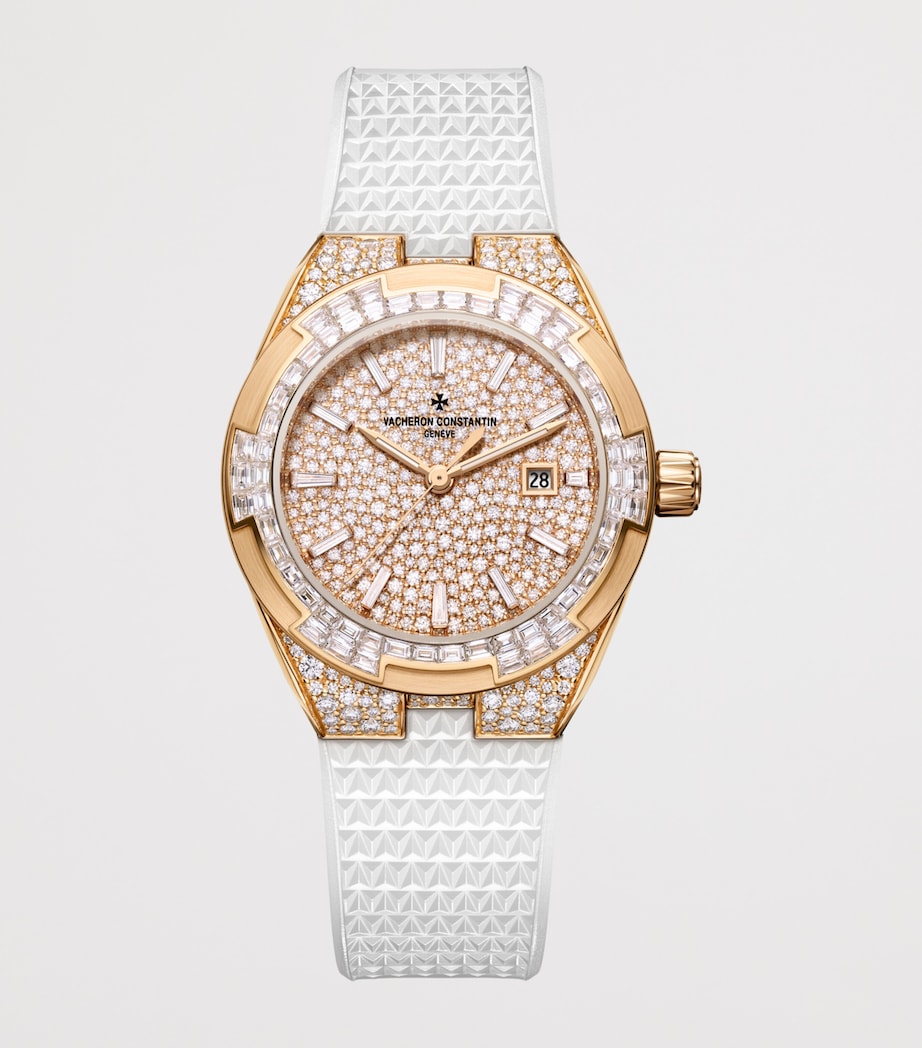 Vacheron Constantin Rose Gold and Diamond Overseas High Jewellery Watch 35mm Pink Gold Image 2