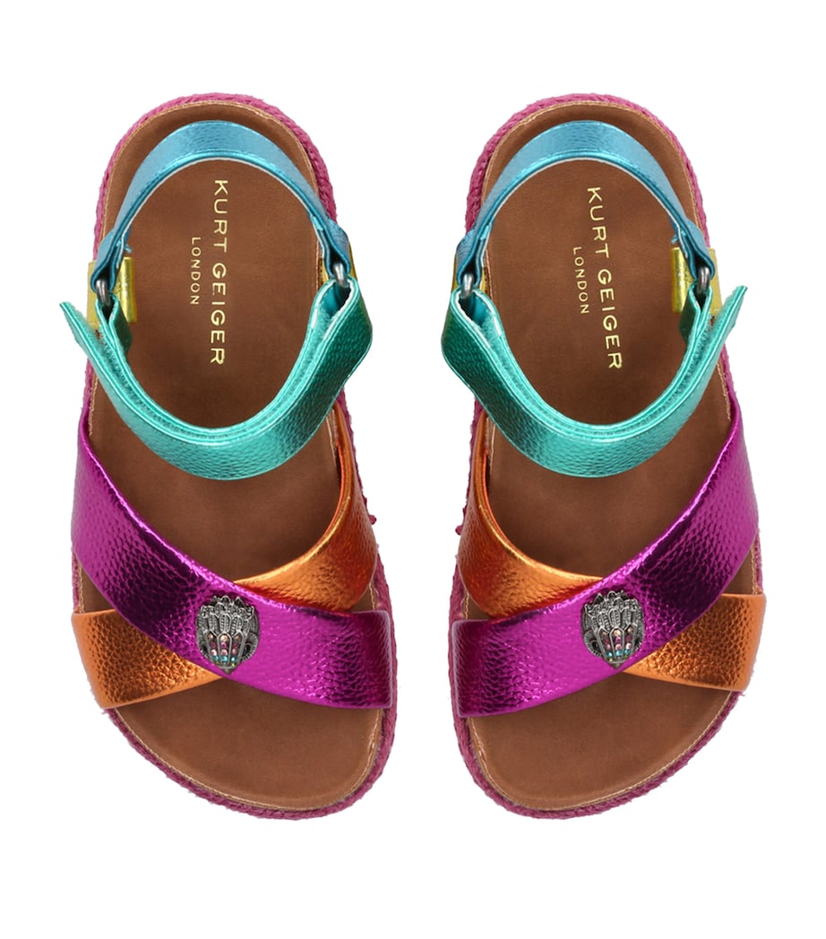 Kurt Geiger London Leather Mini Kensington Espadrille Sandals Mult/other Image 4