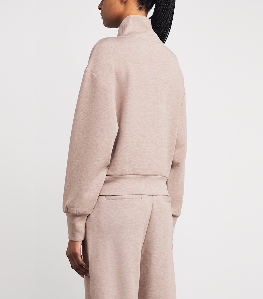 DoubleSoft Davidson Quarter-Zip Sweatshirt TAUPE MARL Image 4