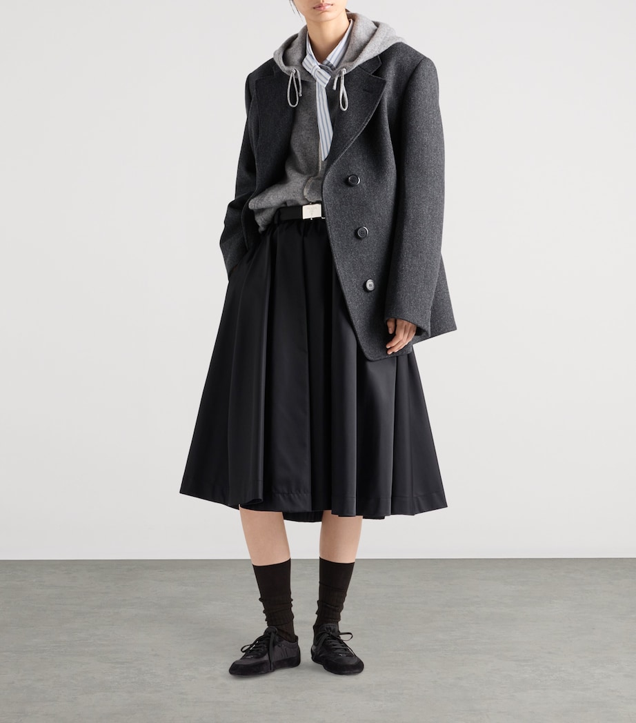 Re-Nylon Belted Midi Skirt F0002 Image 2