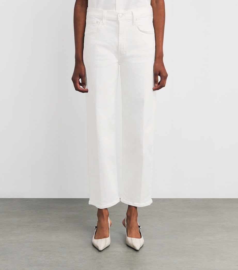 Lyra Cropped Wide-Leg Jeans SOFT WHITE Image 3
