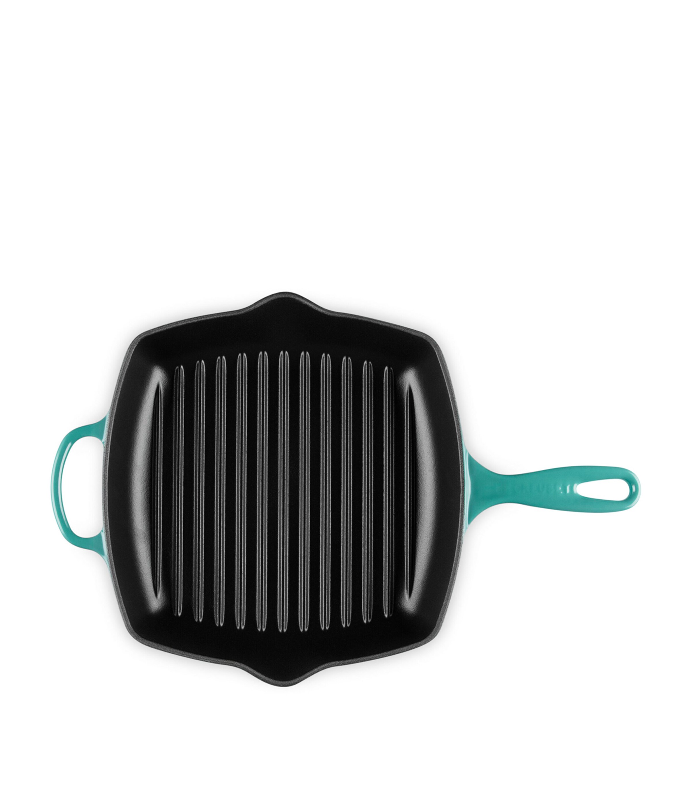 Le Creuset Cast Iron Grillit Pan (26cm) Bleu Riviera Image 6