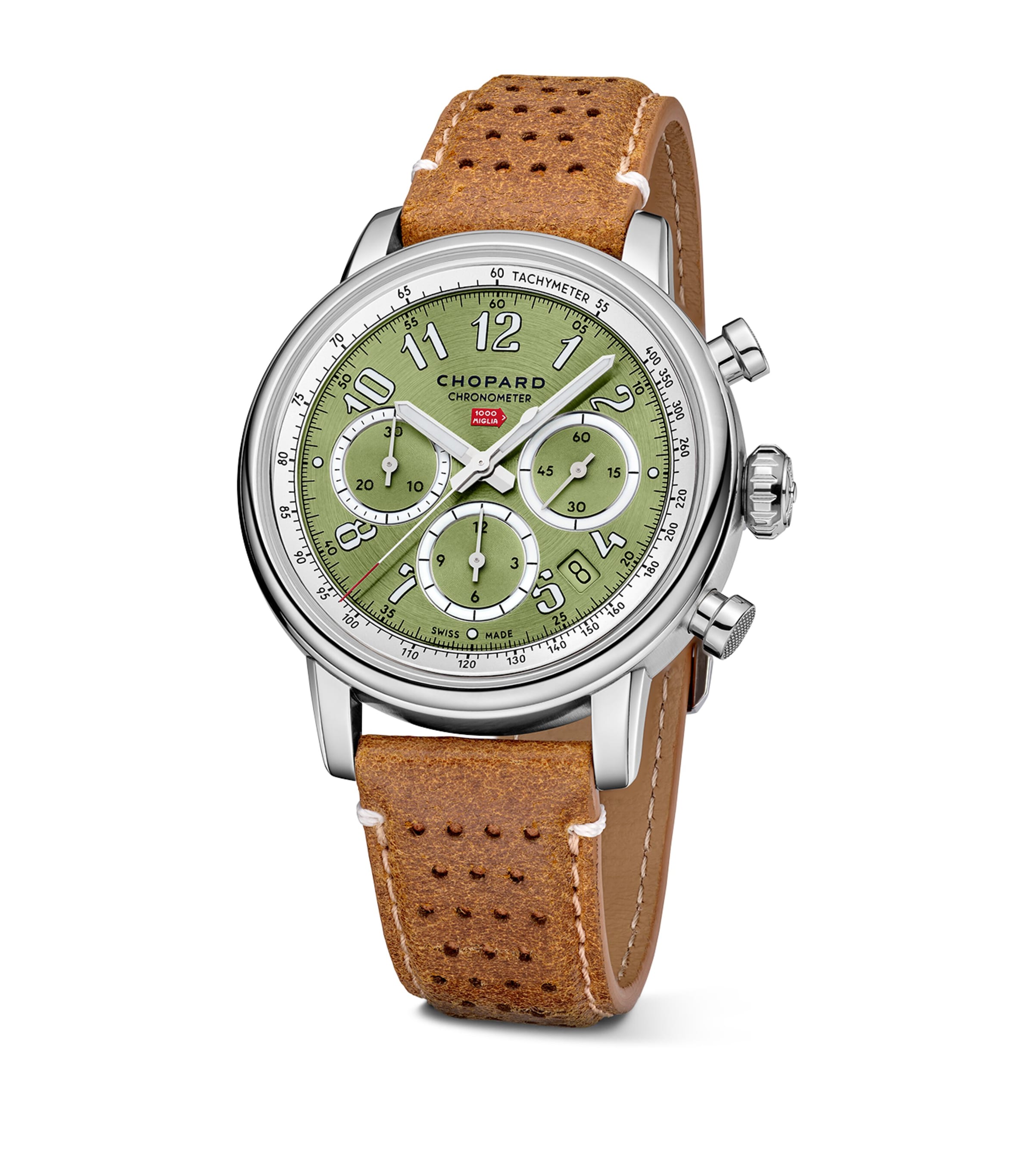 Lucent Steel Mille Miglia Chronograph Watch 40.5mm STAINLESS STEEL Image 3