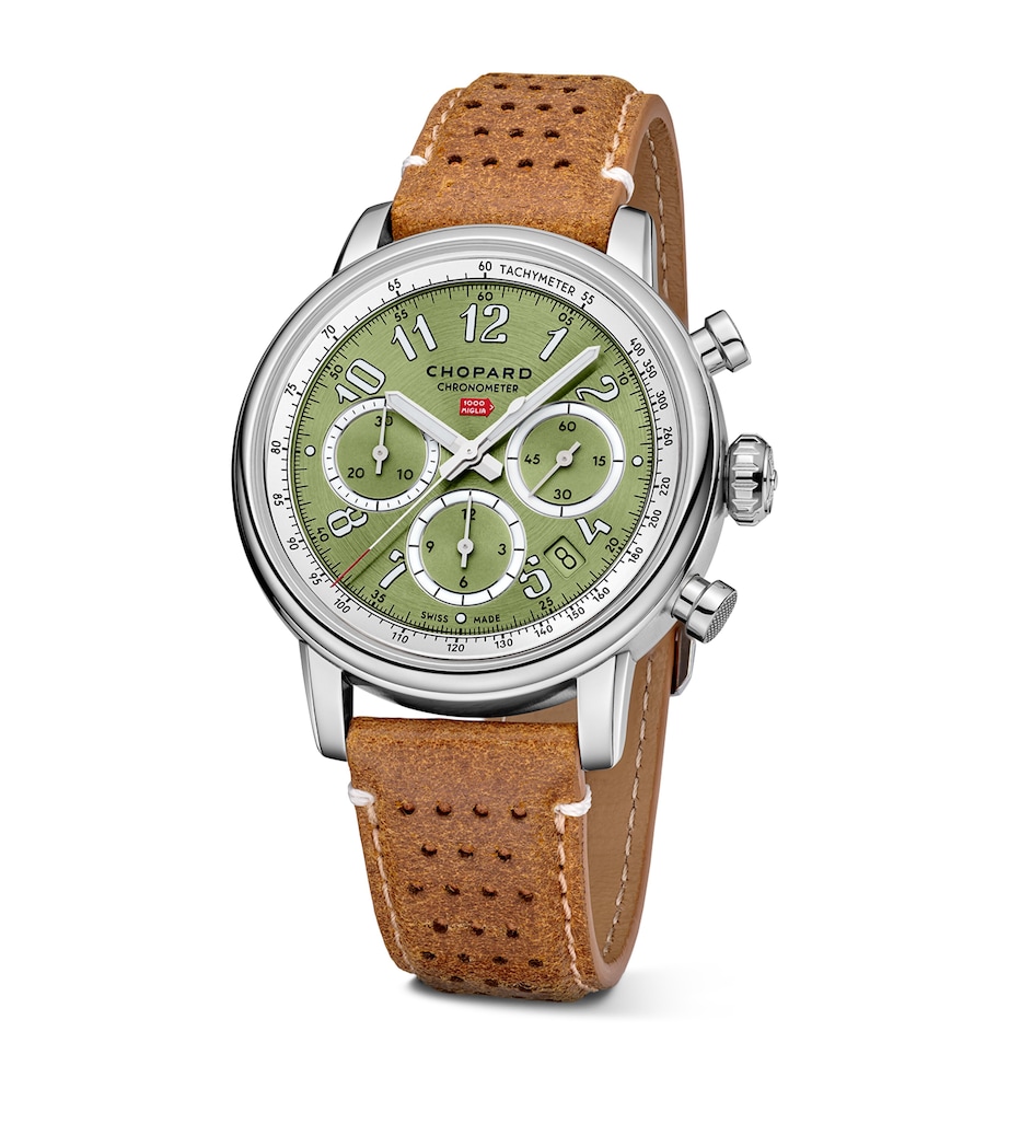 Lucent Steel Mille Miglia Chronograph Watch 40.5mm STAINLESS STEEL Image 3