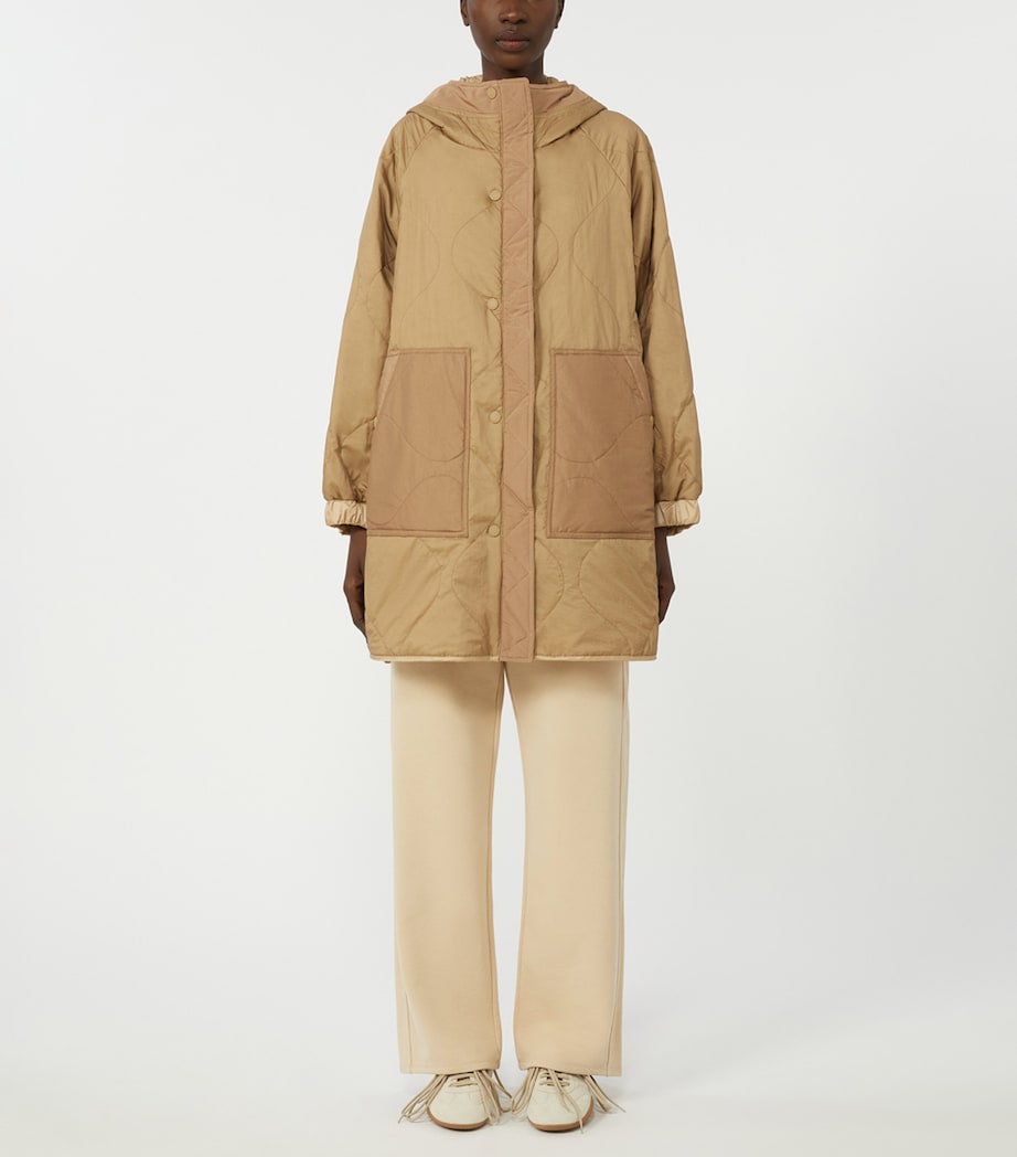 Reversible Hooded Coat BEIGE Image 2