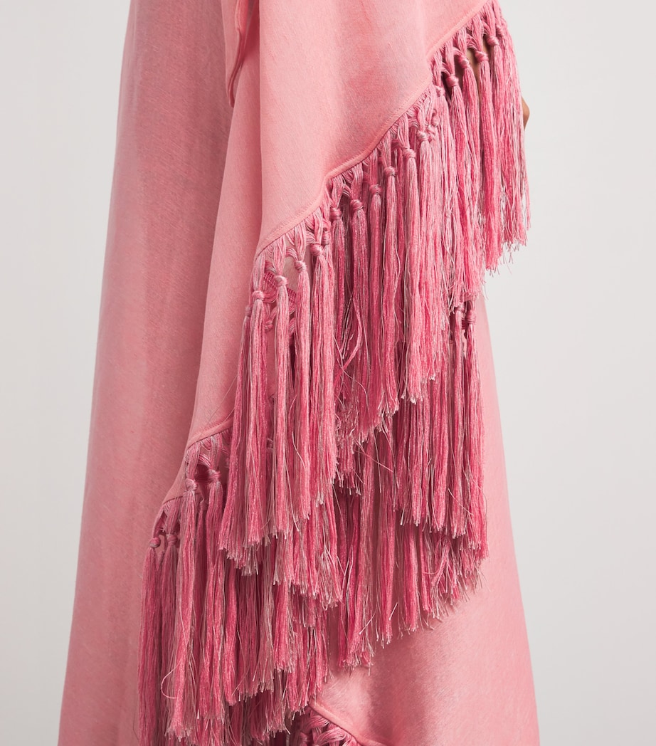 Linen-Blend Arno Maxi Dress ORCHID PINK Image 4