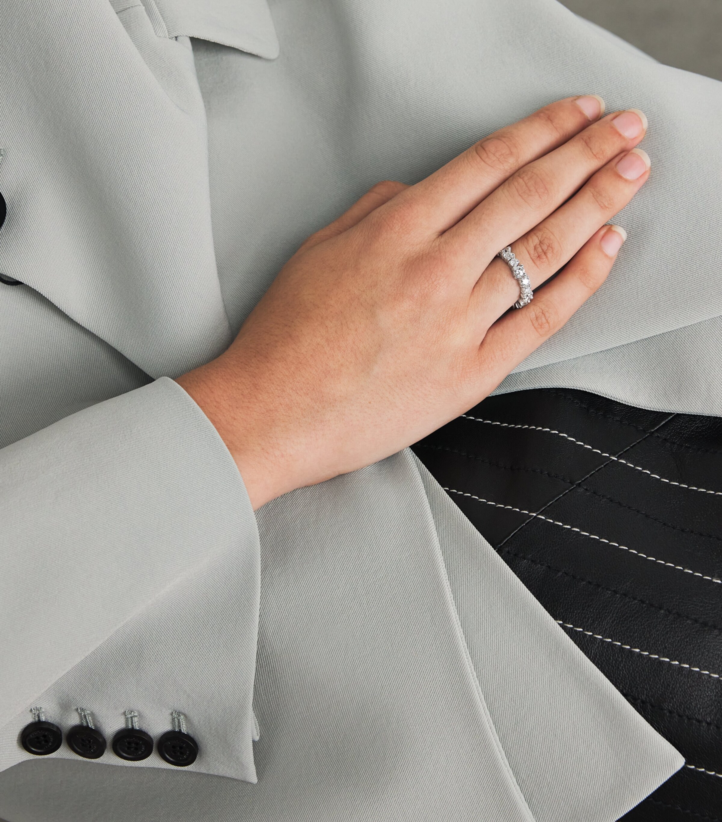 White Gold and Diamond Classic Eternity Ring (Size 7) 18K WG/WD Image 5