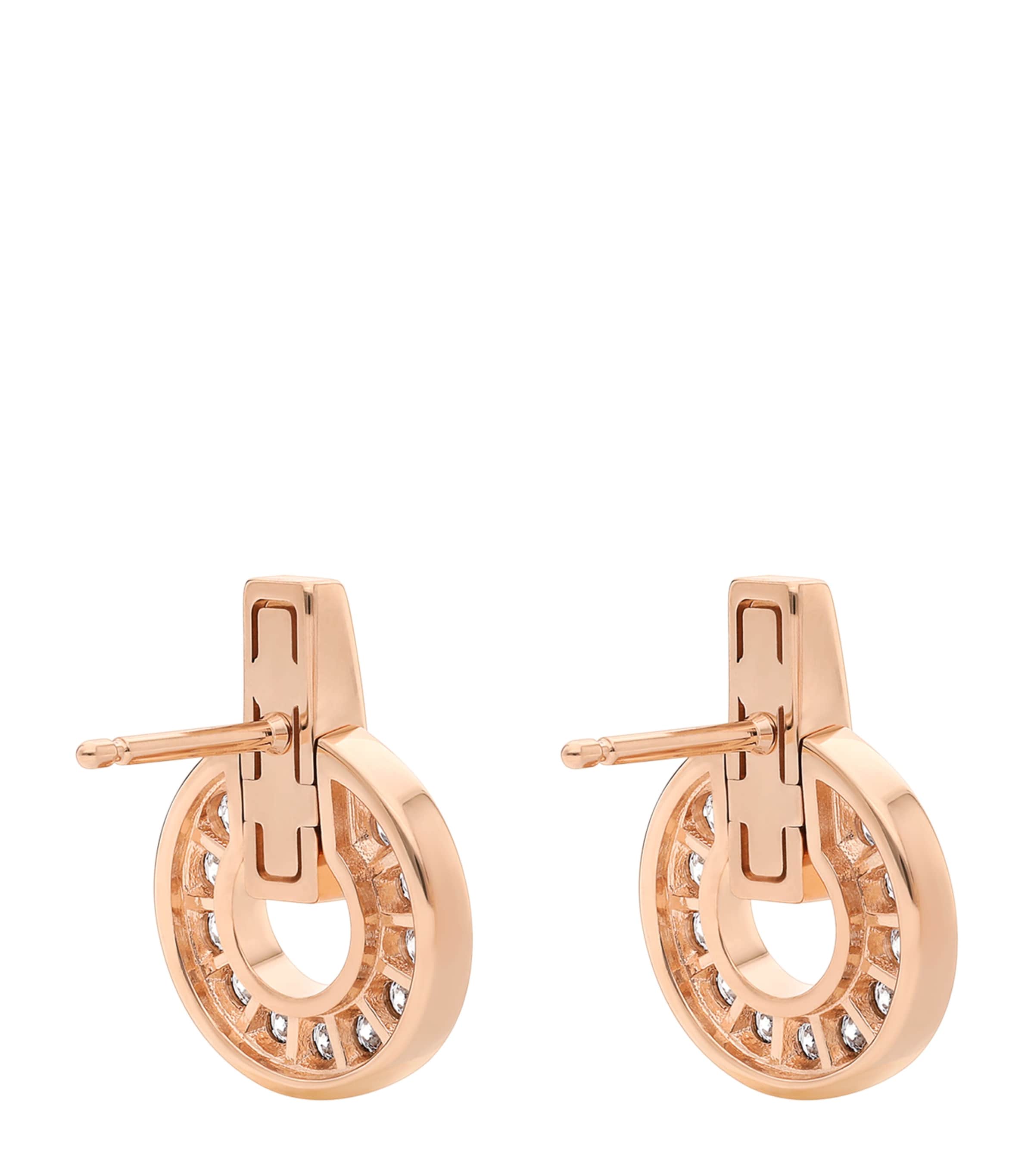 Rose Gold and Diamond BVLGARI BVLGARI Earrings PINK GOLD Image 3