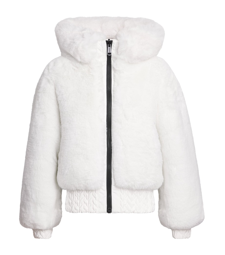 Reversible Faux Fur Indira Ski Jacket 8000 WHITE Image 1