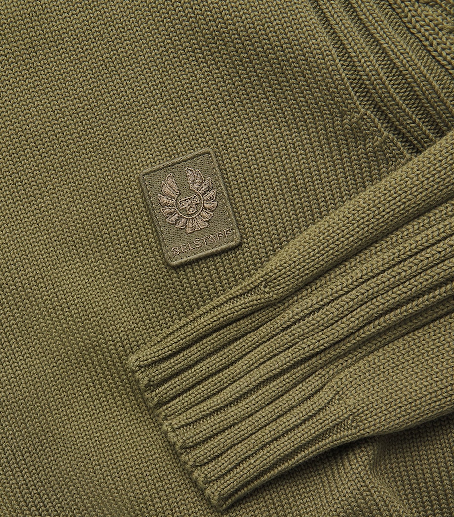 Cotton Watch Sweater DARK SURPLUS GREEN Image 5