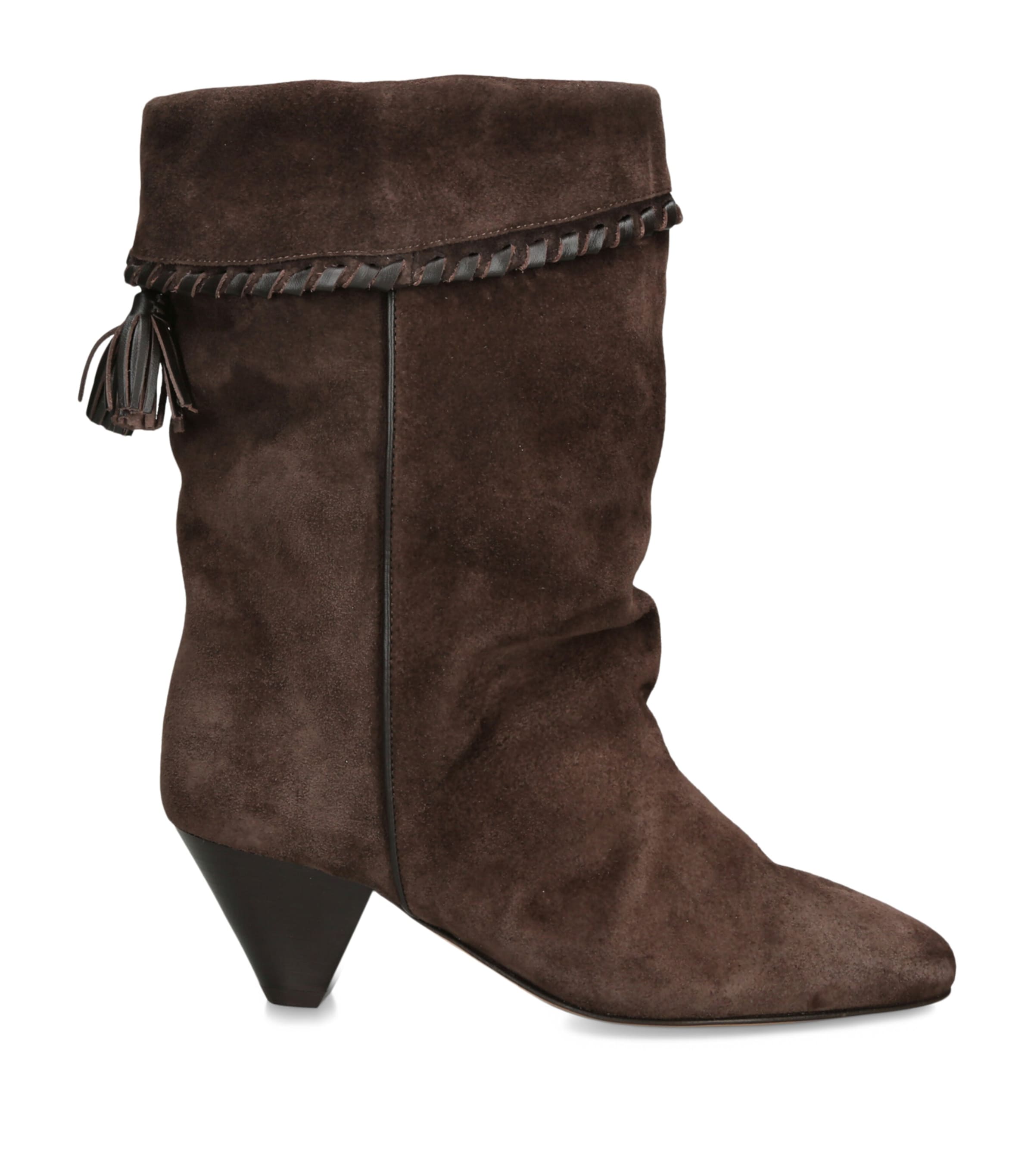 Isabel Marant Suede Dalby Heeled Boots 55 Brown Image 1