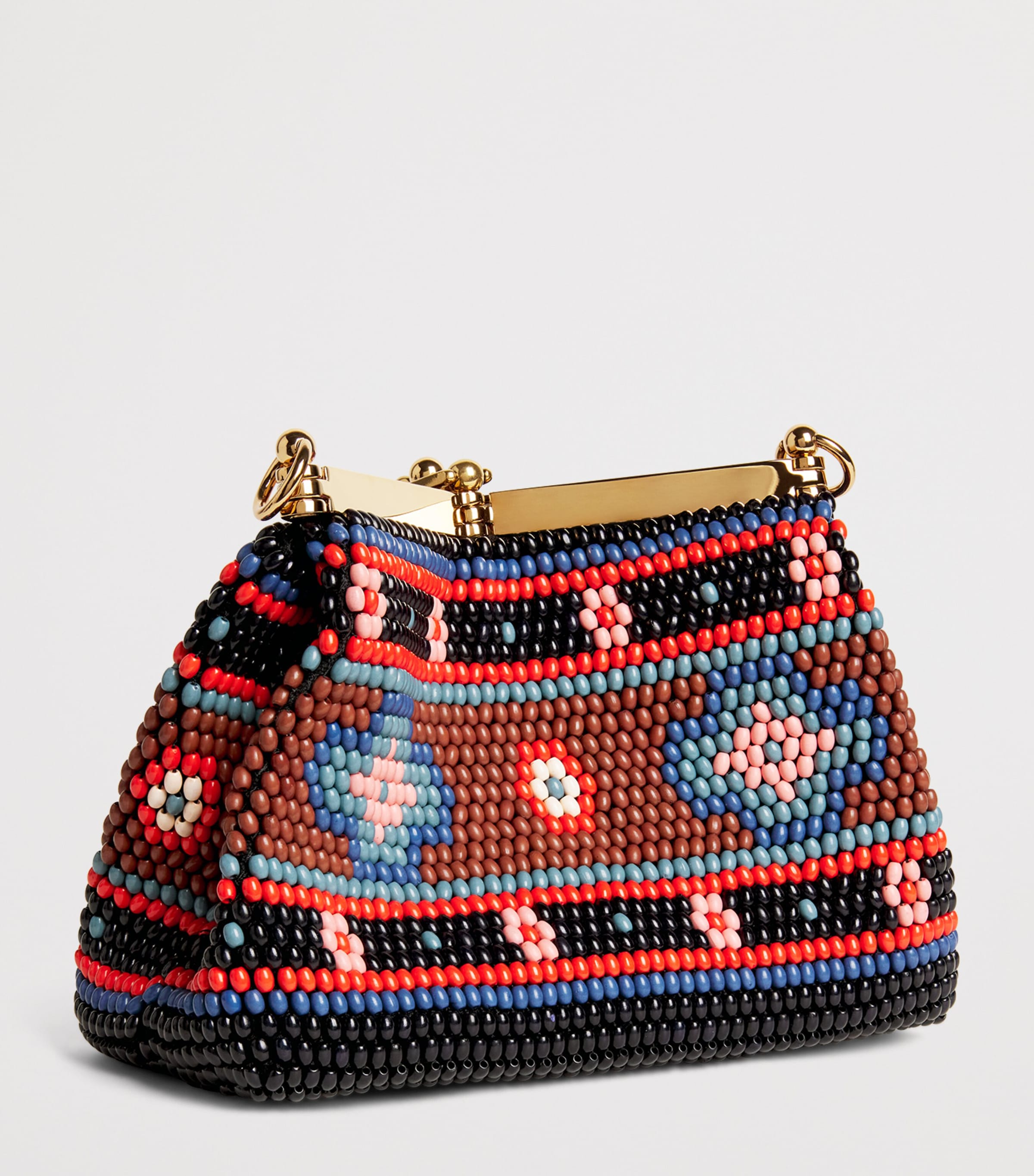 Etro Small Beaded Vela Shoulder Bag Black Image 3