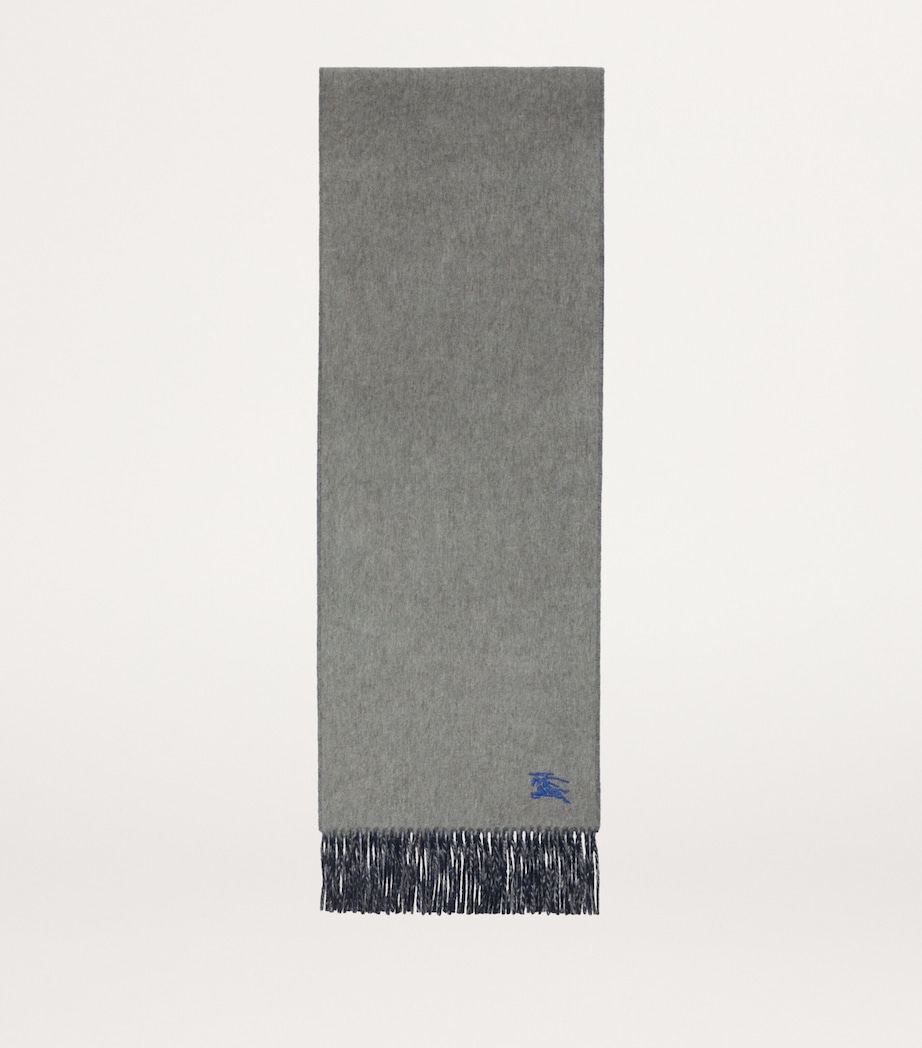 Cashmere Reversible Scarf GREY / NAVY Image 2