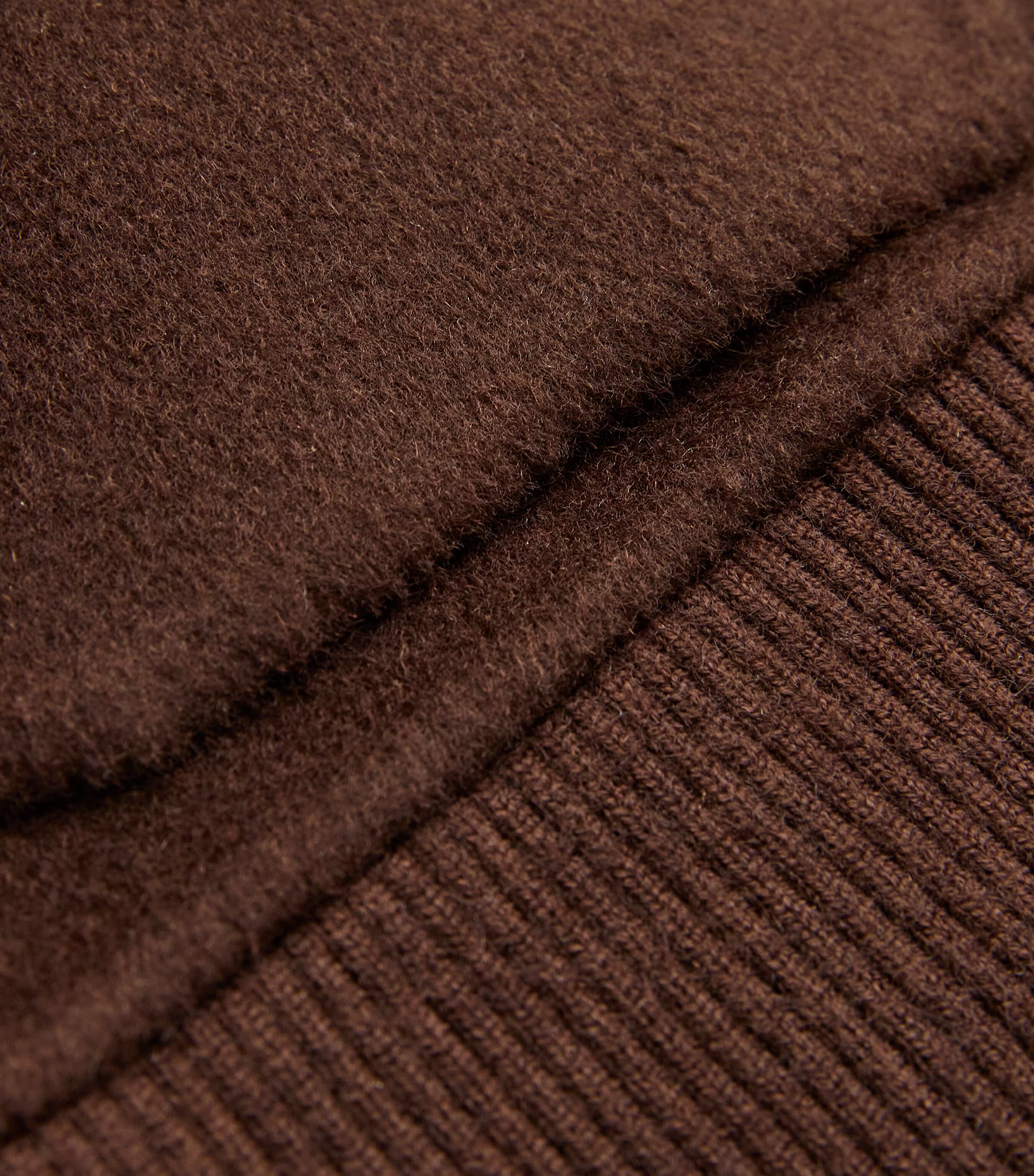 Wool-Blend Jacket DARK BROWN Image 5